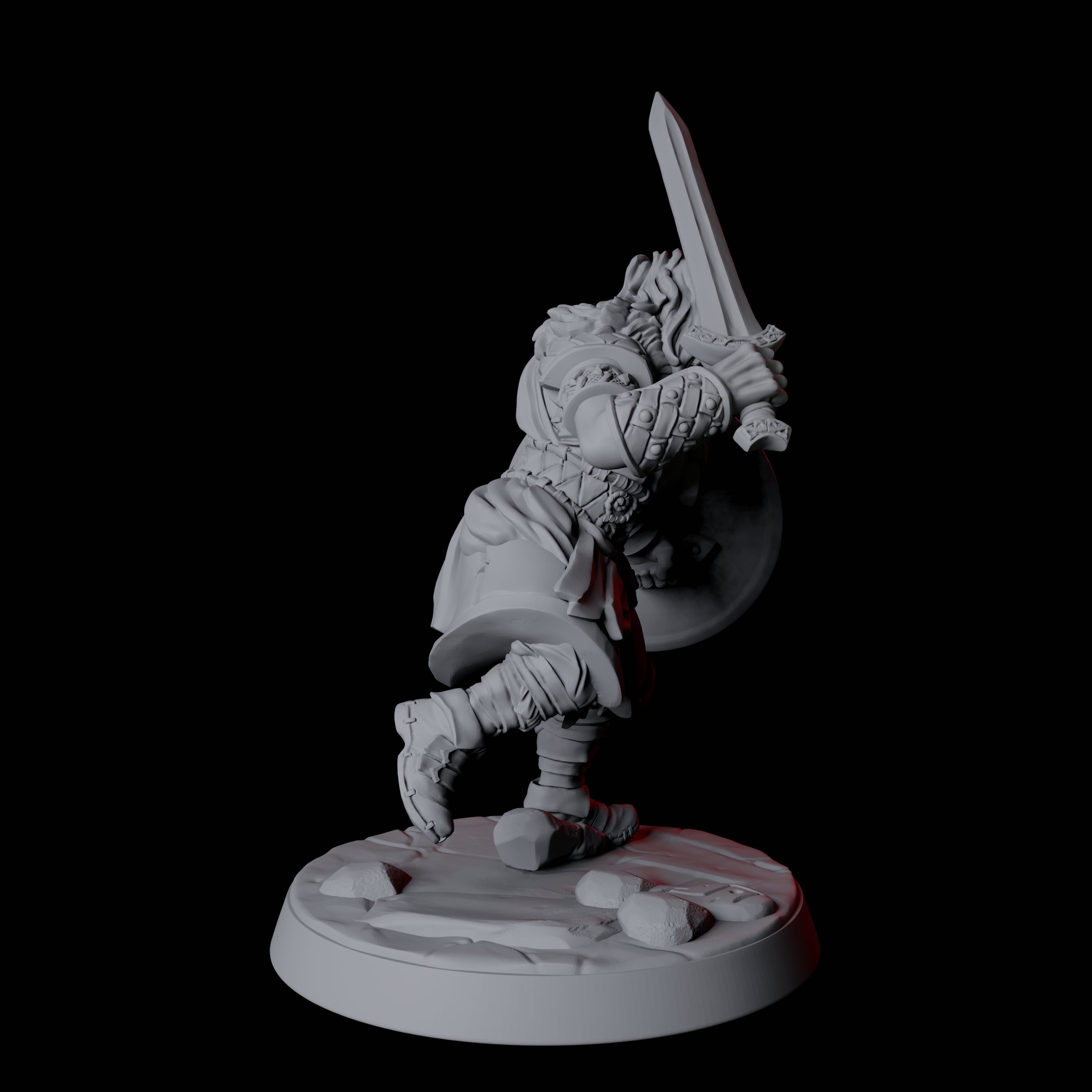 Fierce Northman Berserker E Miniature for Dungeons and Dragons, Pathfinder or other TTRPGs