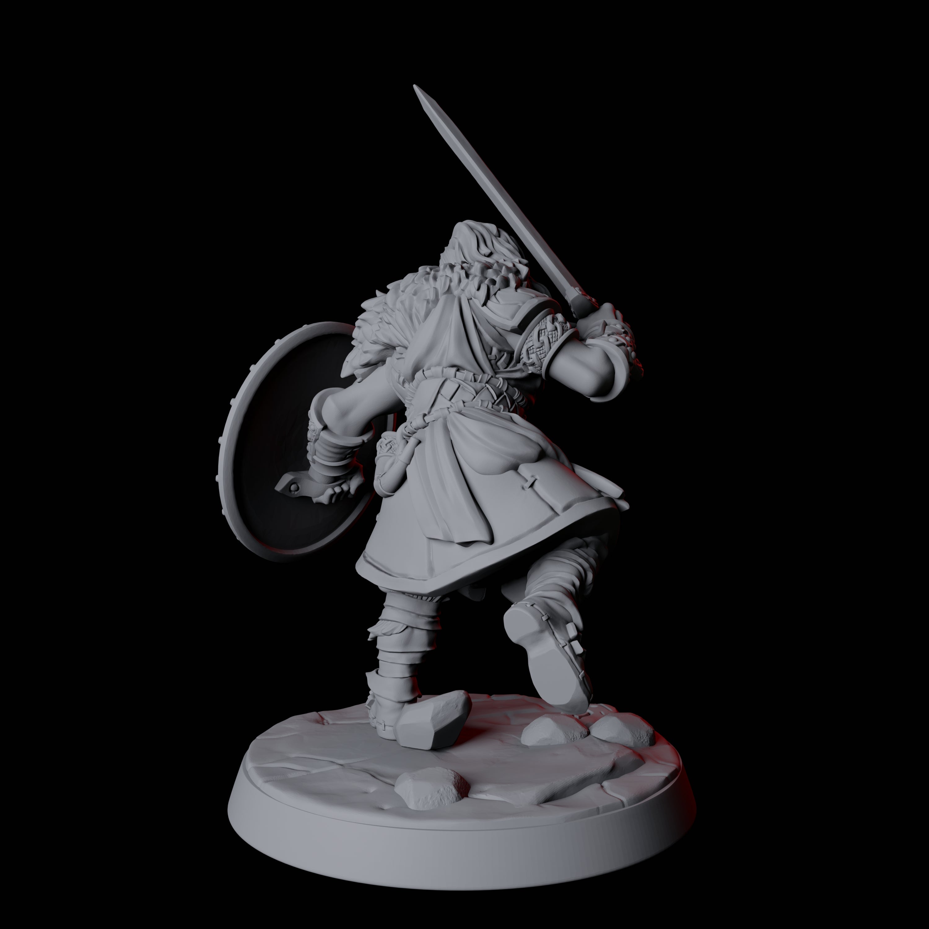 Fierce Northman Berserker E Miniature for Dungeons and Dragons, Pathfinder or other TTRPGs