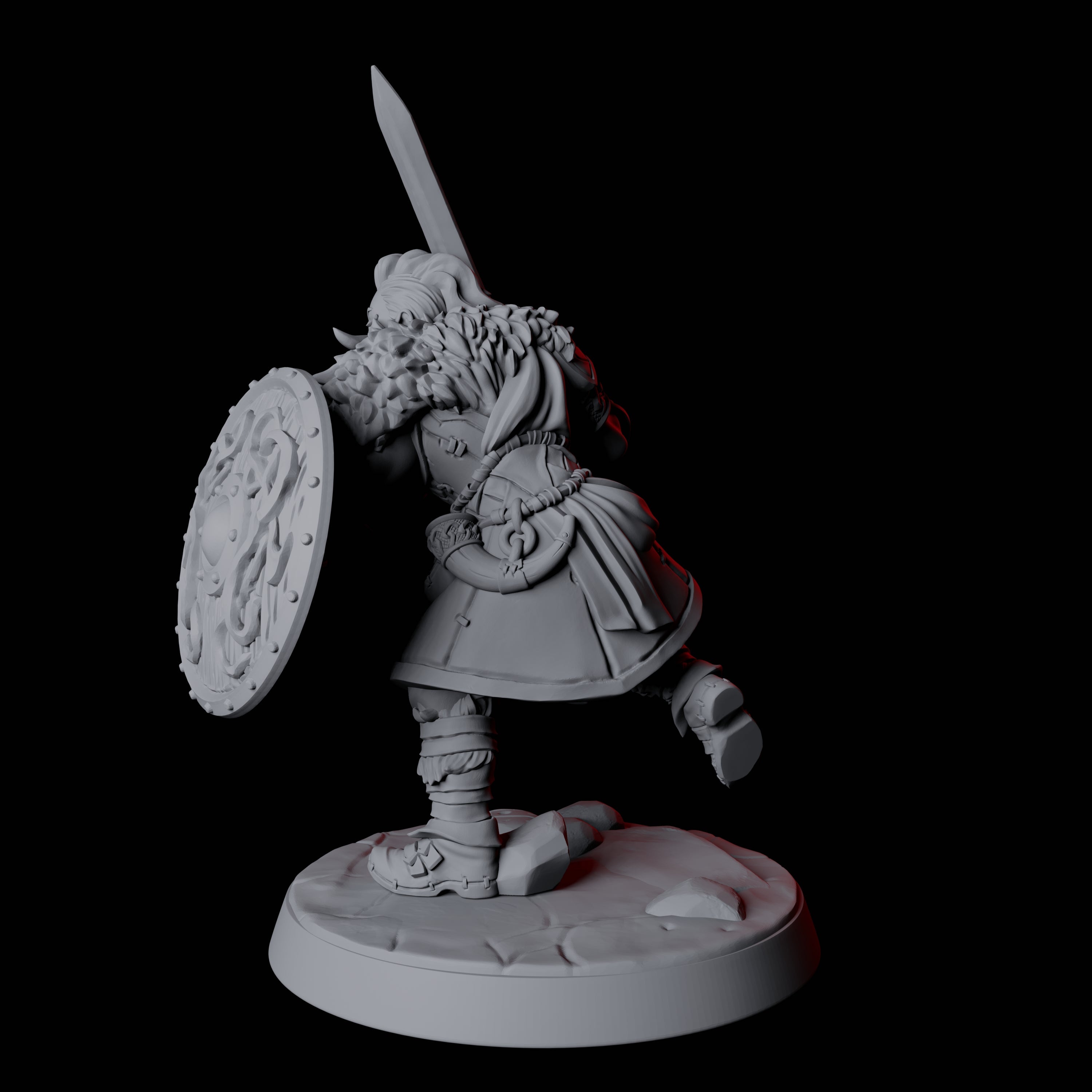Fierce Northman Berserker E Miniature for Dungeons and Dragons, Pathfinder or other TTRPGs