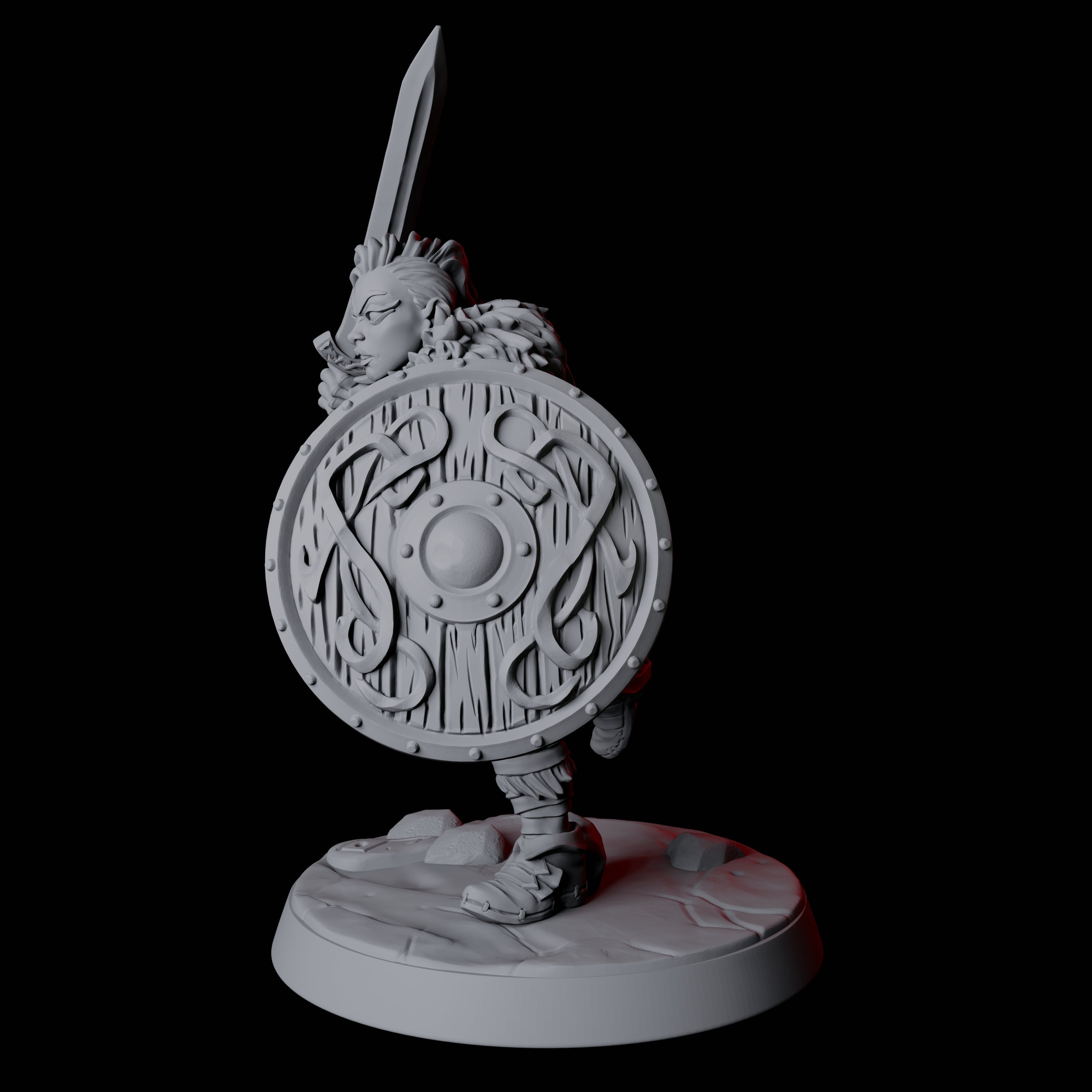 Fierce Northman Berserker E Miniature for Dungeons and Dragons, Pathfinder or other TTRPGs
