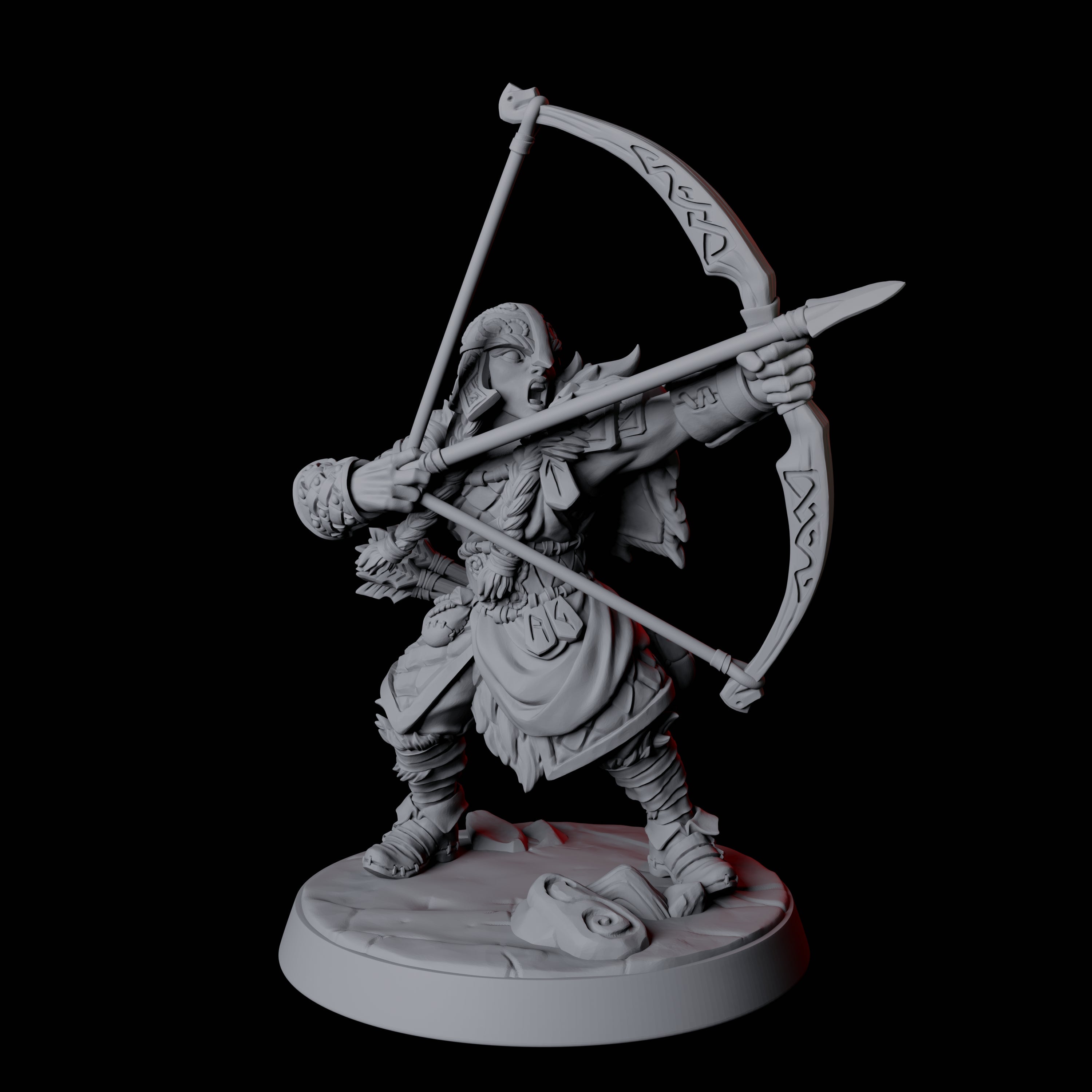 Fierce Northman Berserker F Miniature for Dungeons and Dragons, Pathfinder or other TTRPGs