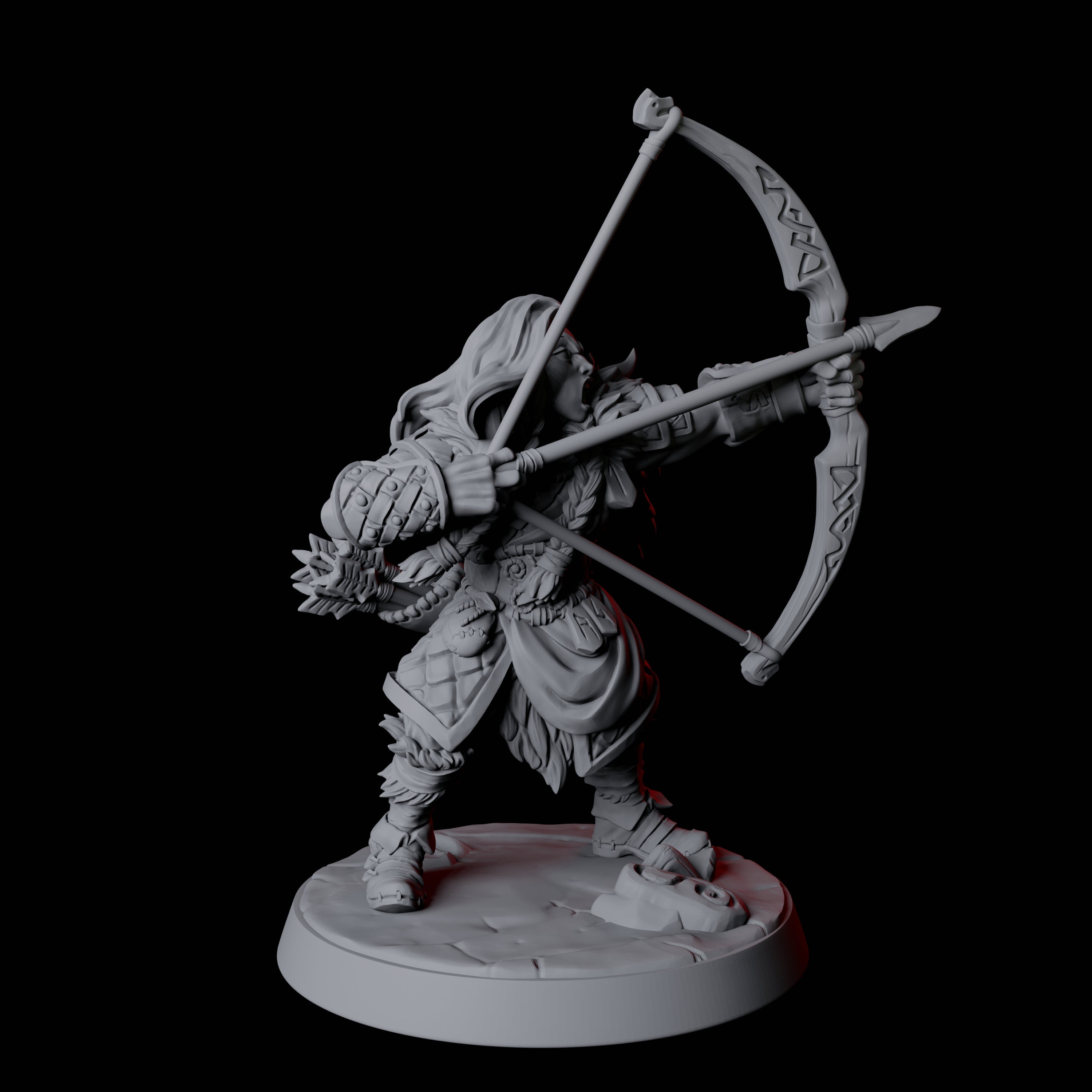 Fierce Northman Berserker F Miniature for Dungeons and Dragons, Pathfinder or other TTRPGs
