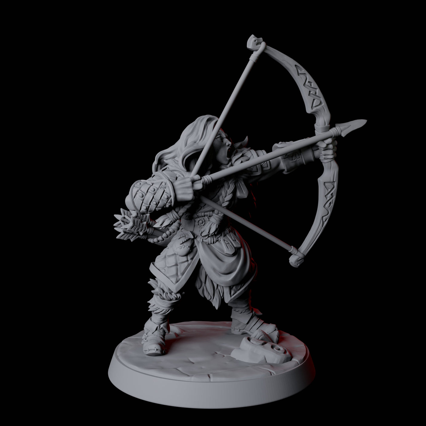 Fierce Northman Berserker F Miniature for Dungeons and Dragons, Pathfinder or other TTRPGs
