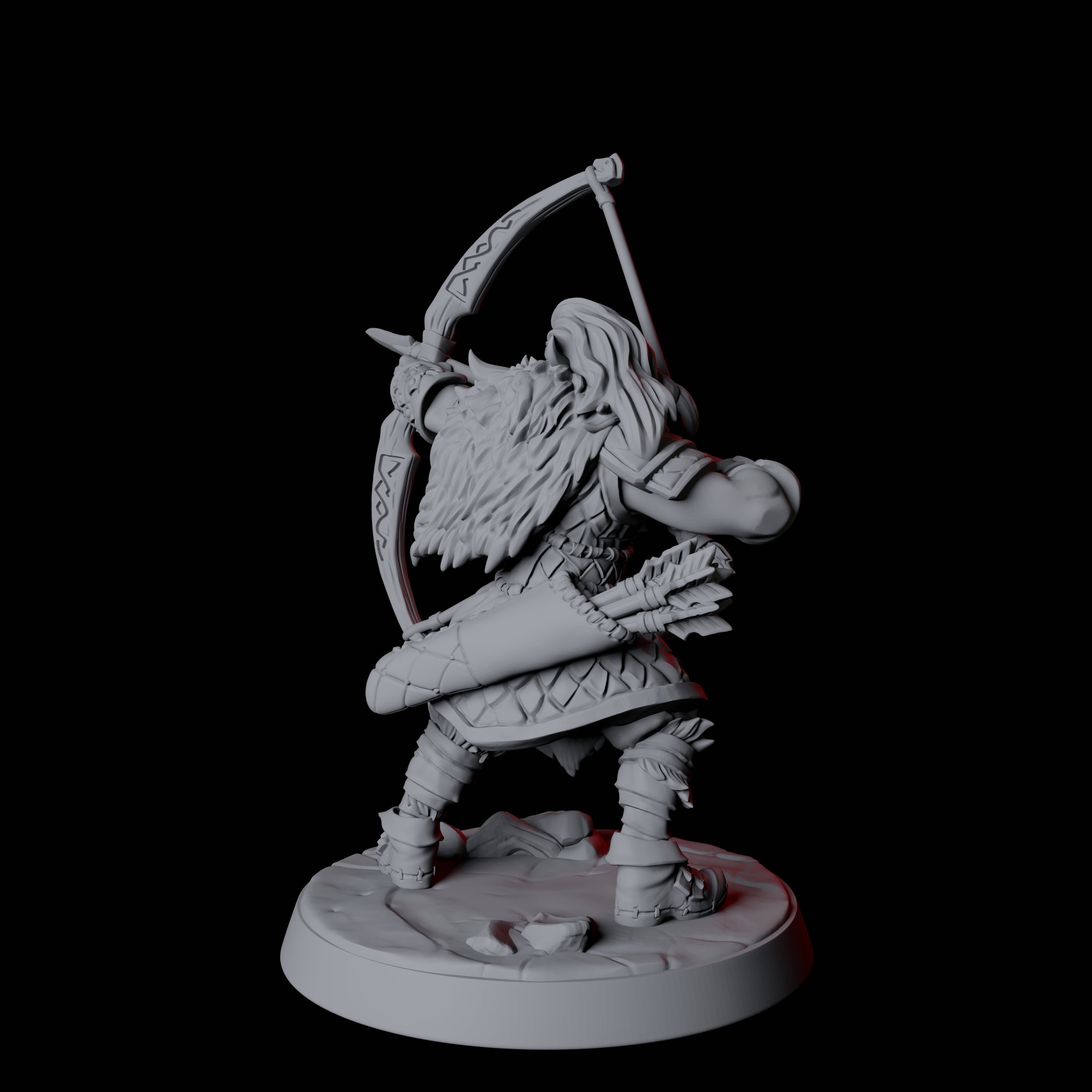 Fierce Northman Berserker F Miniature for Dungeons and Dragons, Pathfinder or other TTRPGs