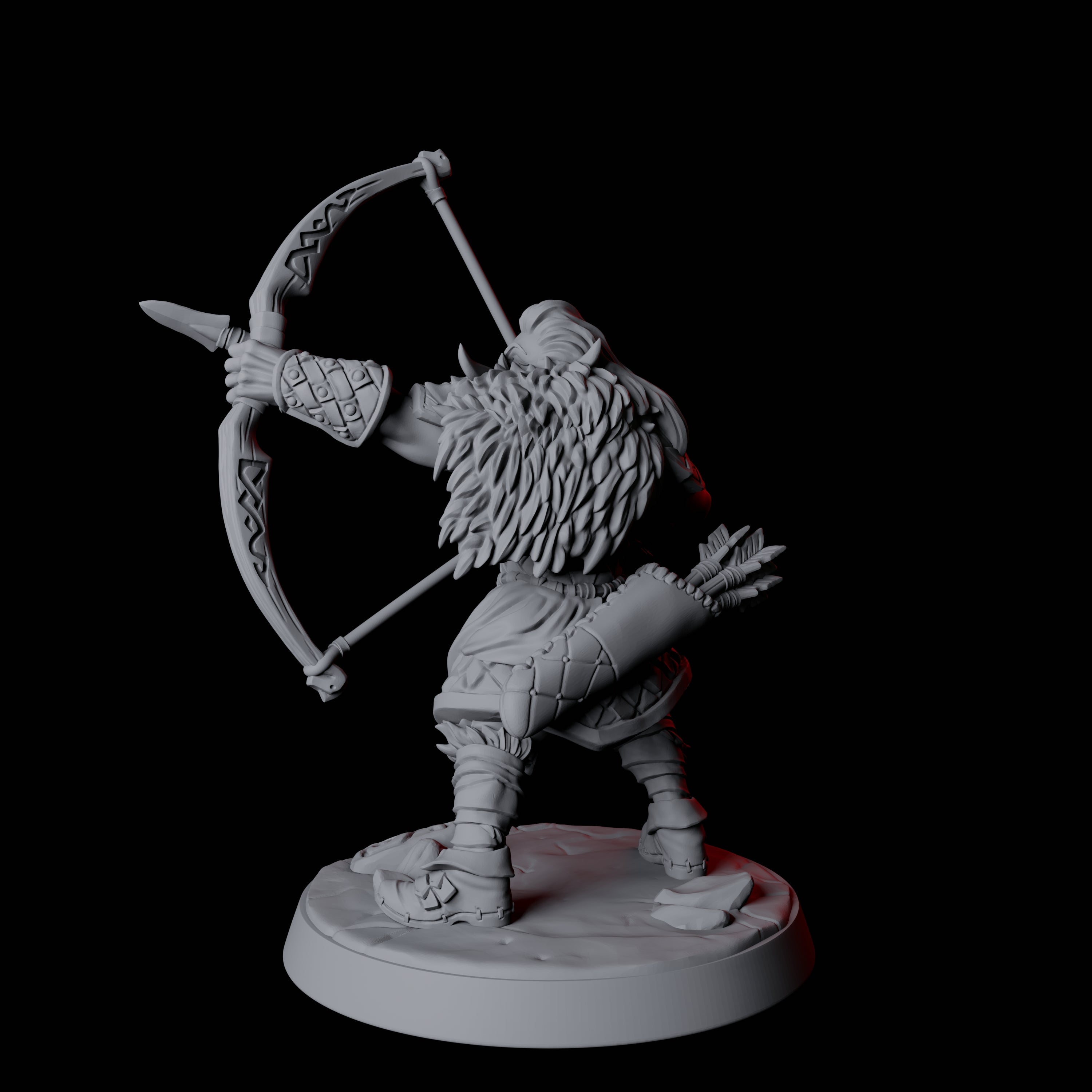 Fierce Northman Berserker F Miniature for Dungeons and Dragons, Pathfinder or other TTRPGs