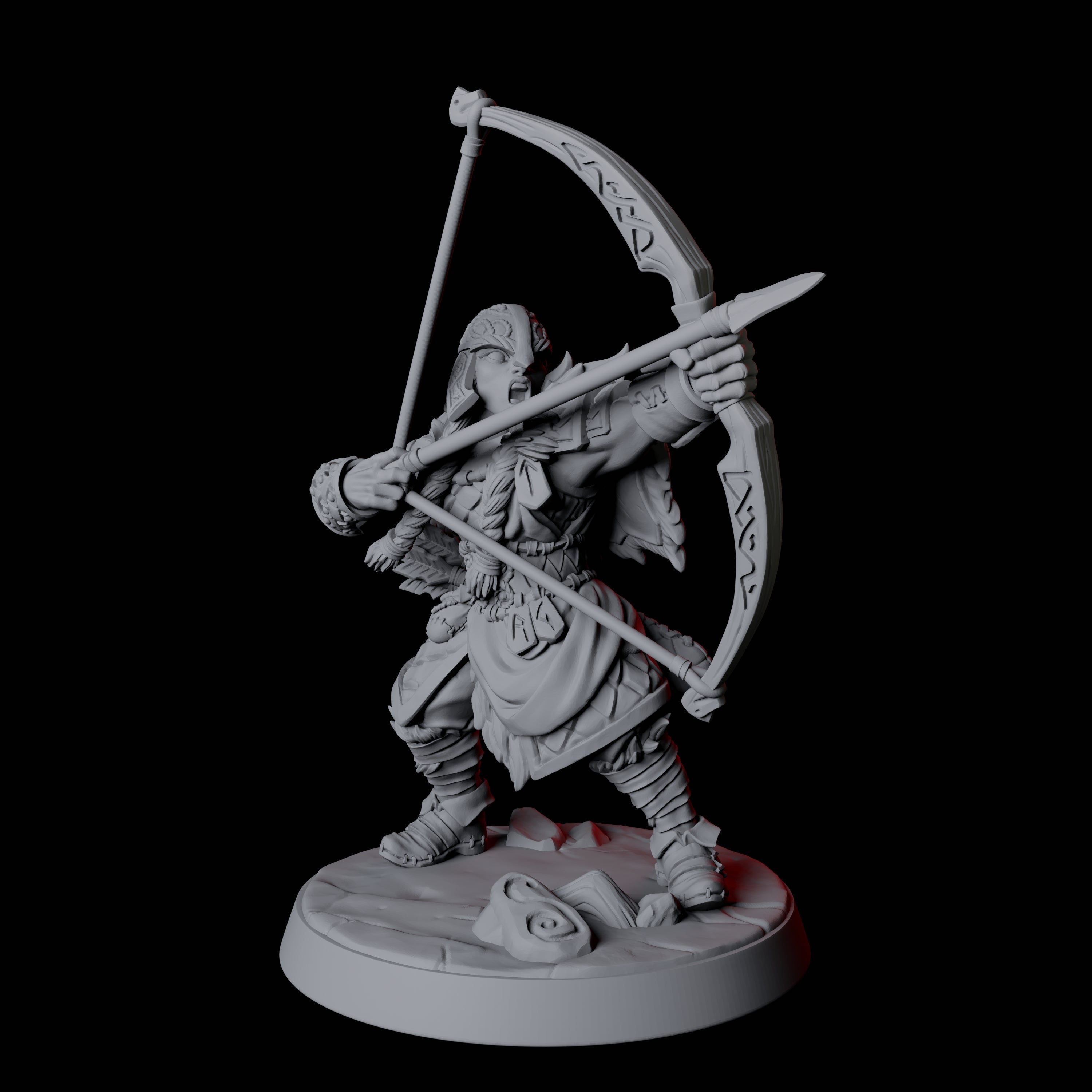 Fierce Northman Berserker F Miniature for Dungeons and Dragons, Pathfinder or other TTRPGs