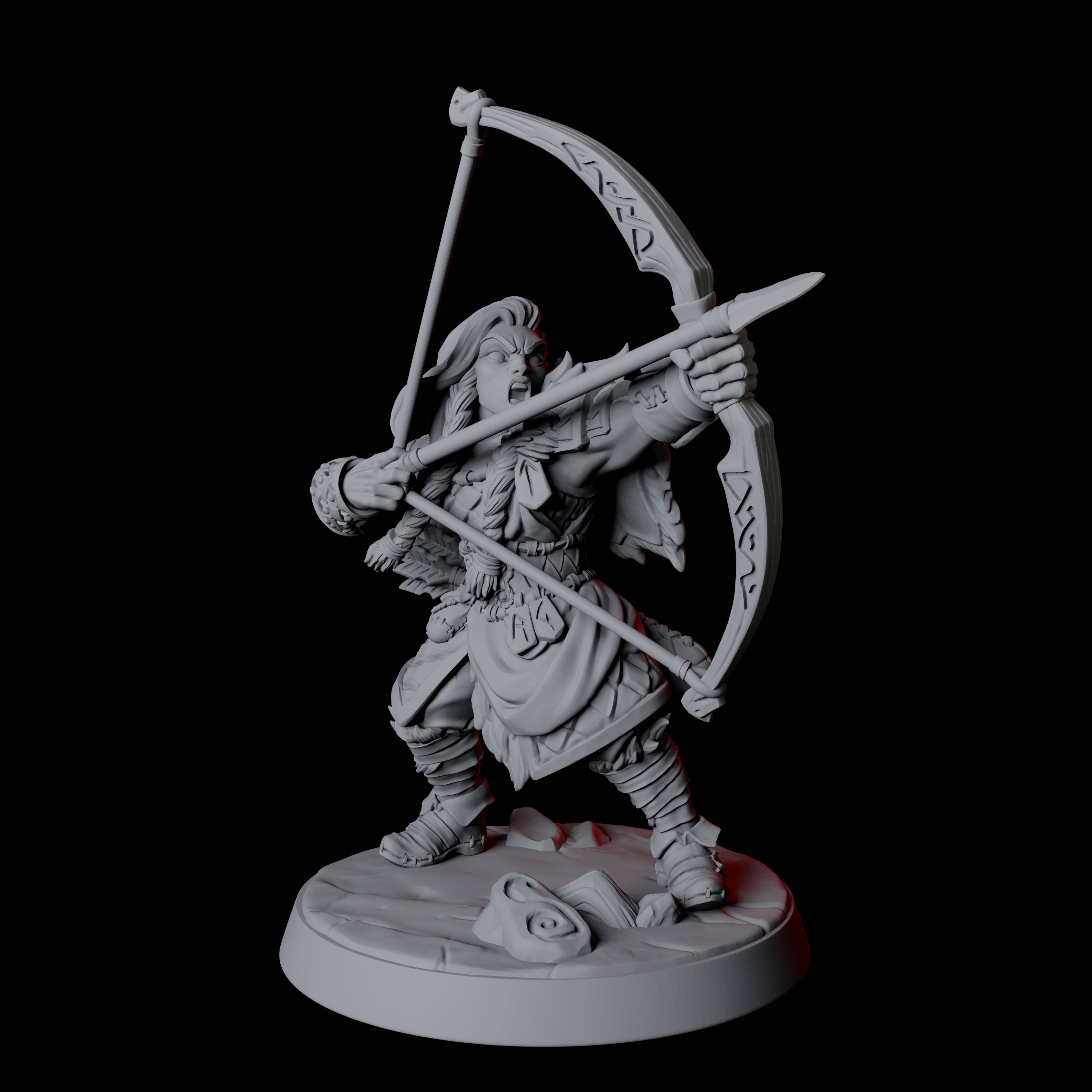 Fierce Northman Berserker F Miniature for Dungeons and Dragons, Pathfinder or other TTRPGs