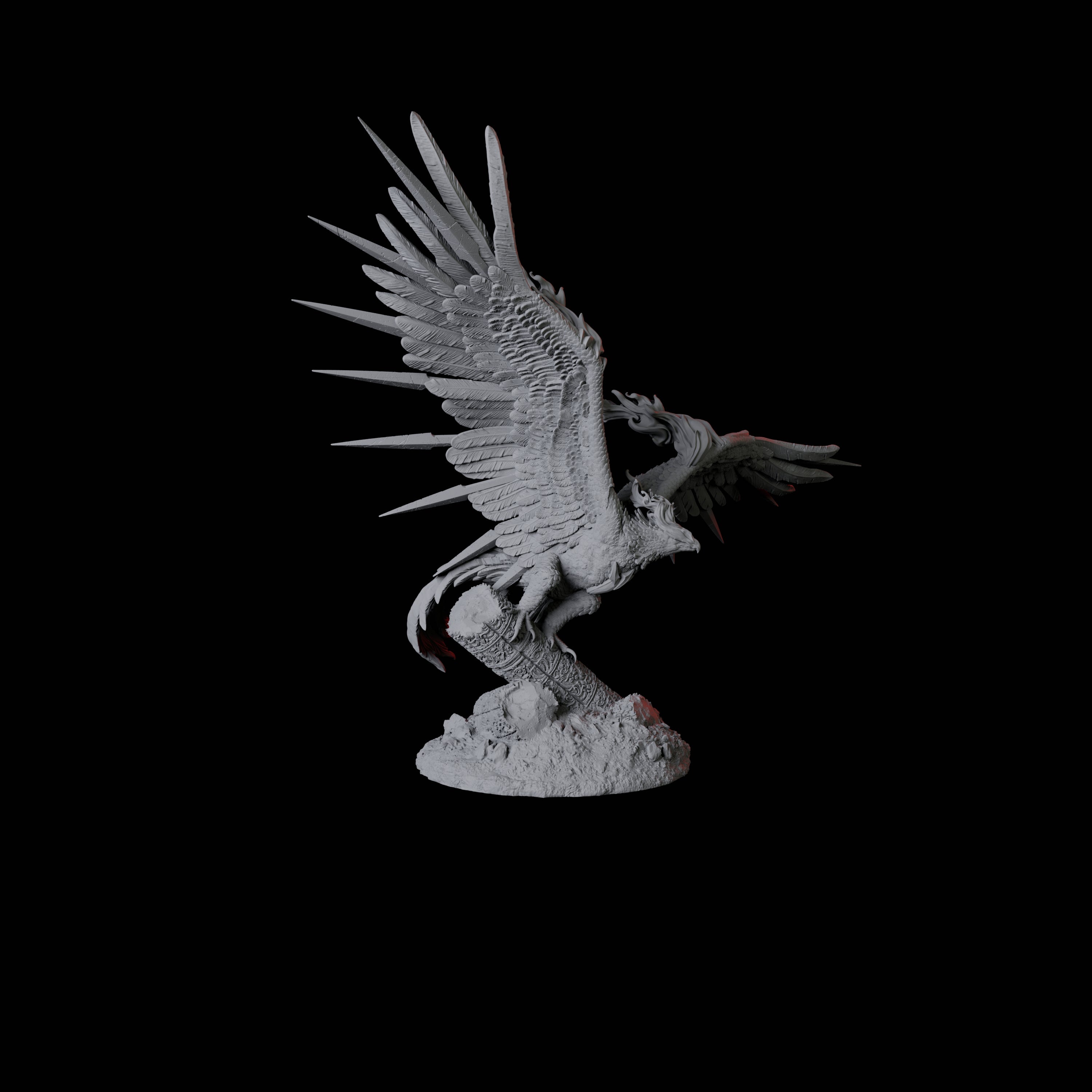 Fiery Phoenix B Miniature for Dungeons and Dragons, Pathfinder or other TTRPGs