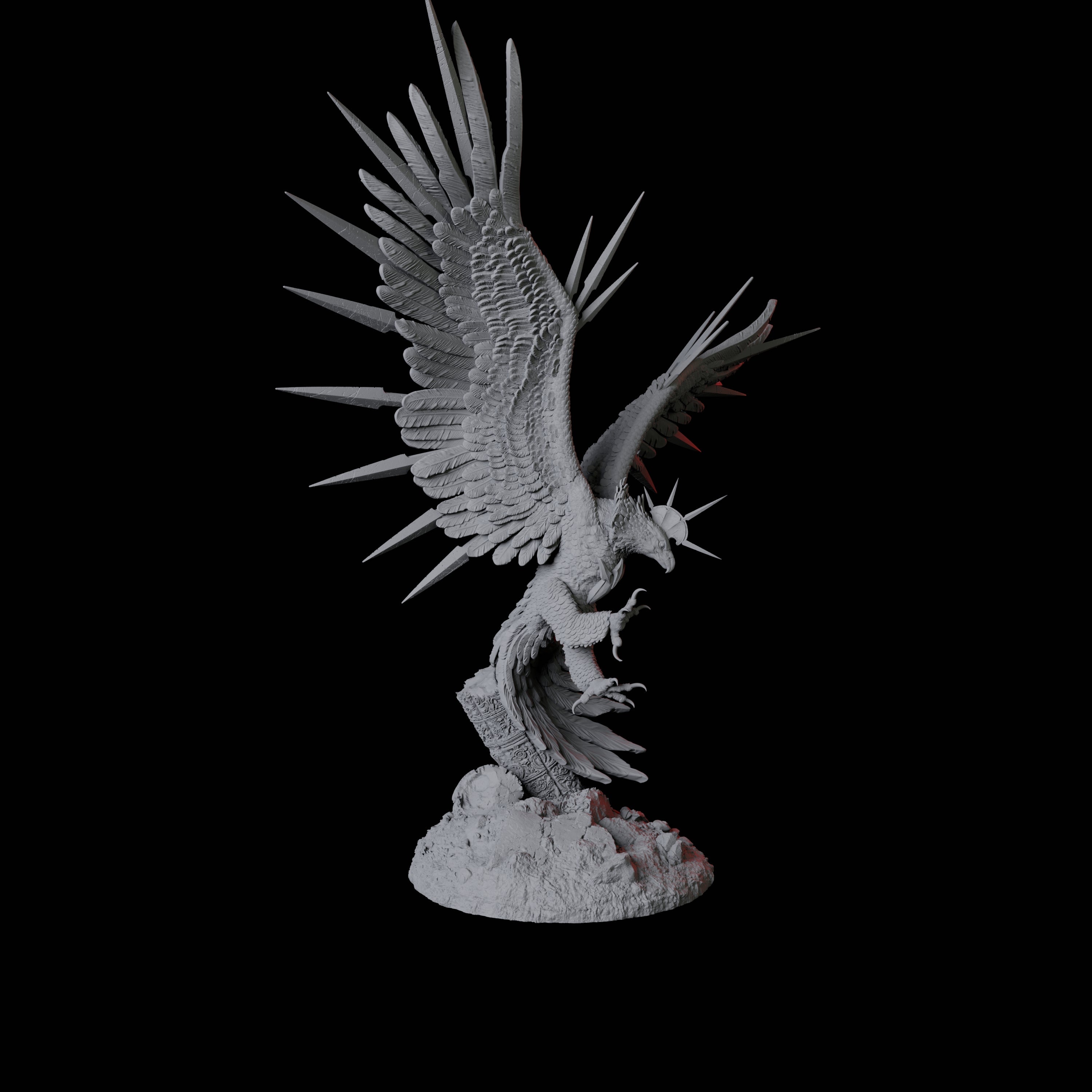 Fiery Phoenix C Miniature for Dungeons and Dragons, Pathfinder or other TTRPGs