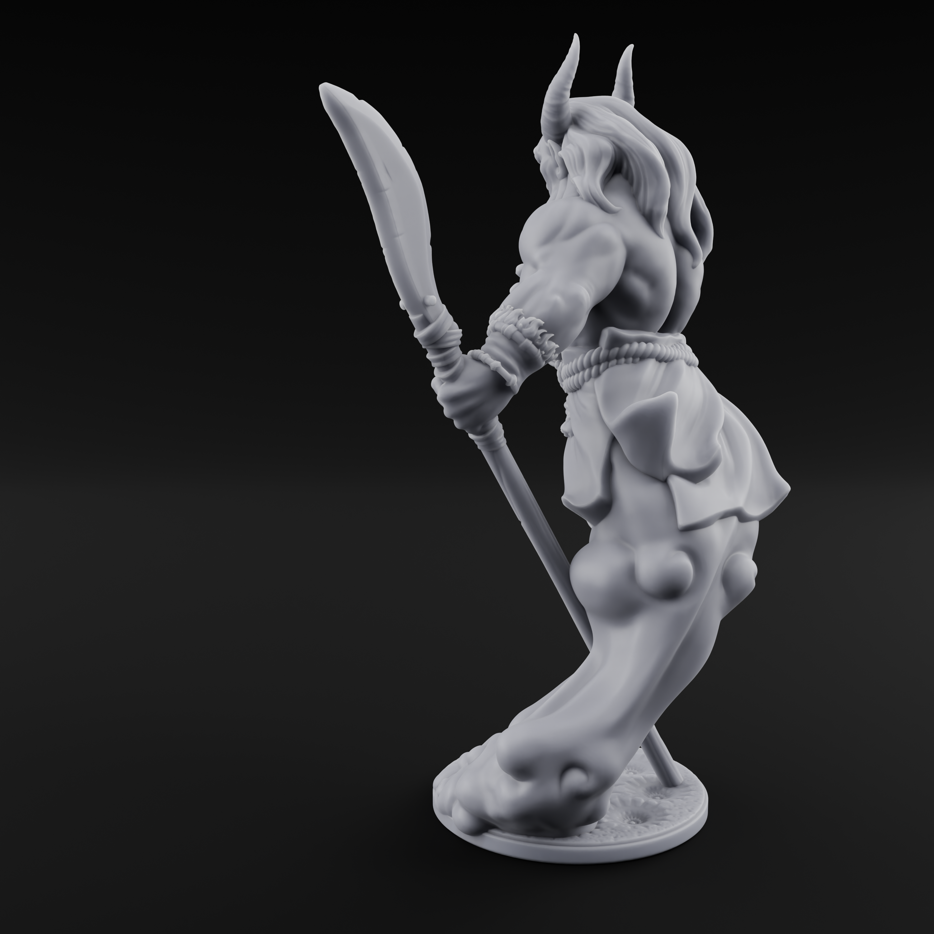 Fighting Djinni Warrior Miniature for Dungeons and Dragons, Pathfinder or other TTRPGs