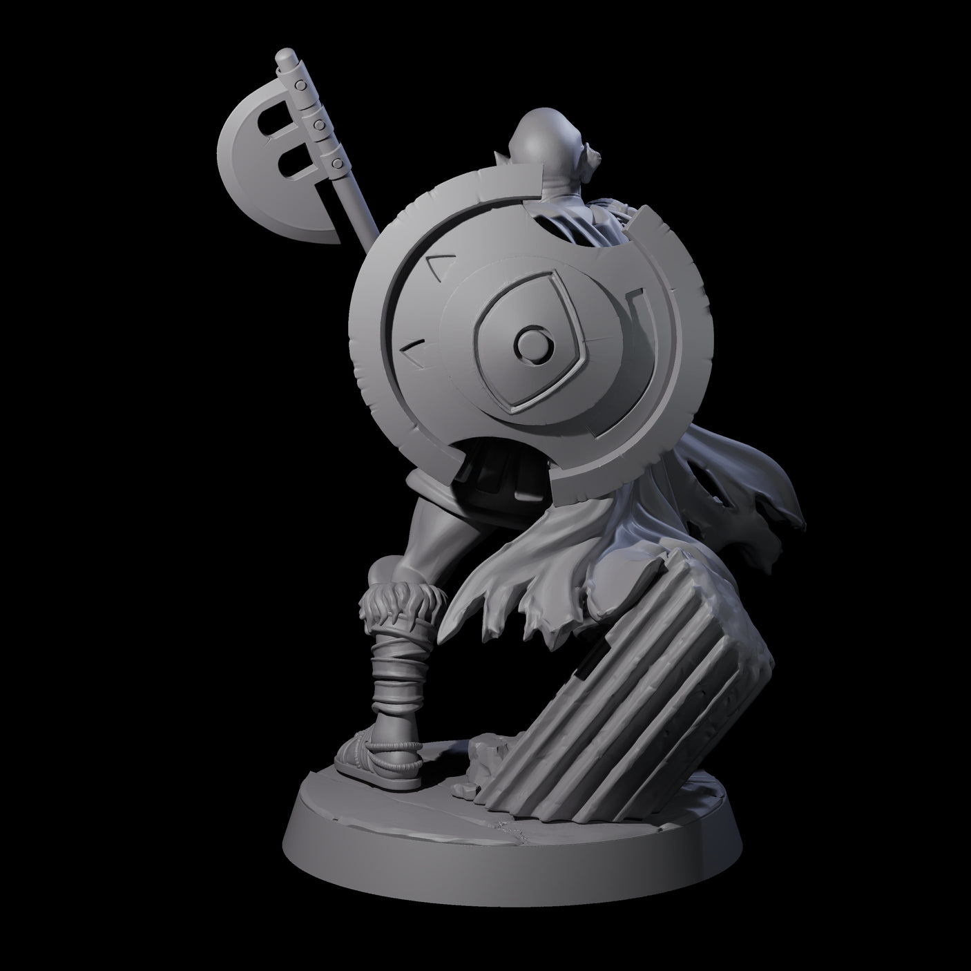 Filthy Cyclops Warrior A Miniature for Dungeons and Dragons, Pathfinder or other TTRPGs
