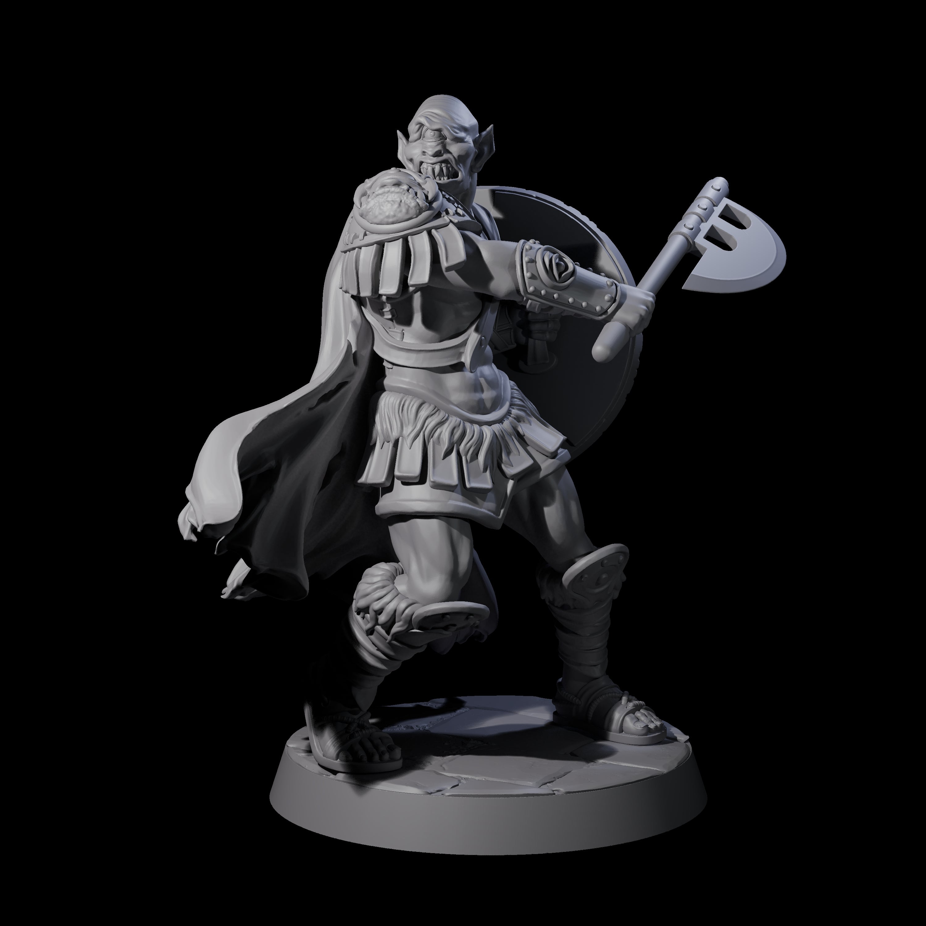 Filthy Cyclops Warrior B Miniature for Dungeons and Dragons, Pathfinder or other TTRPGs