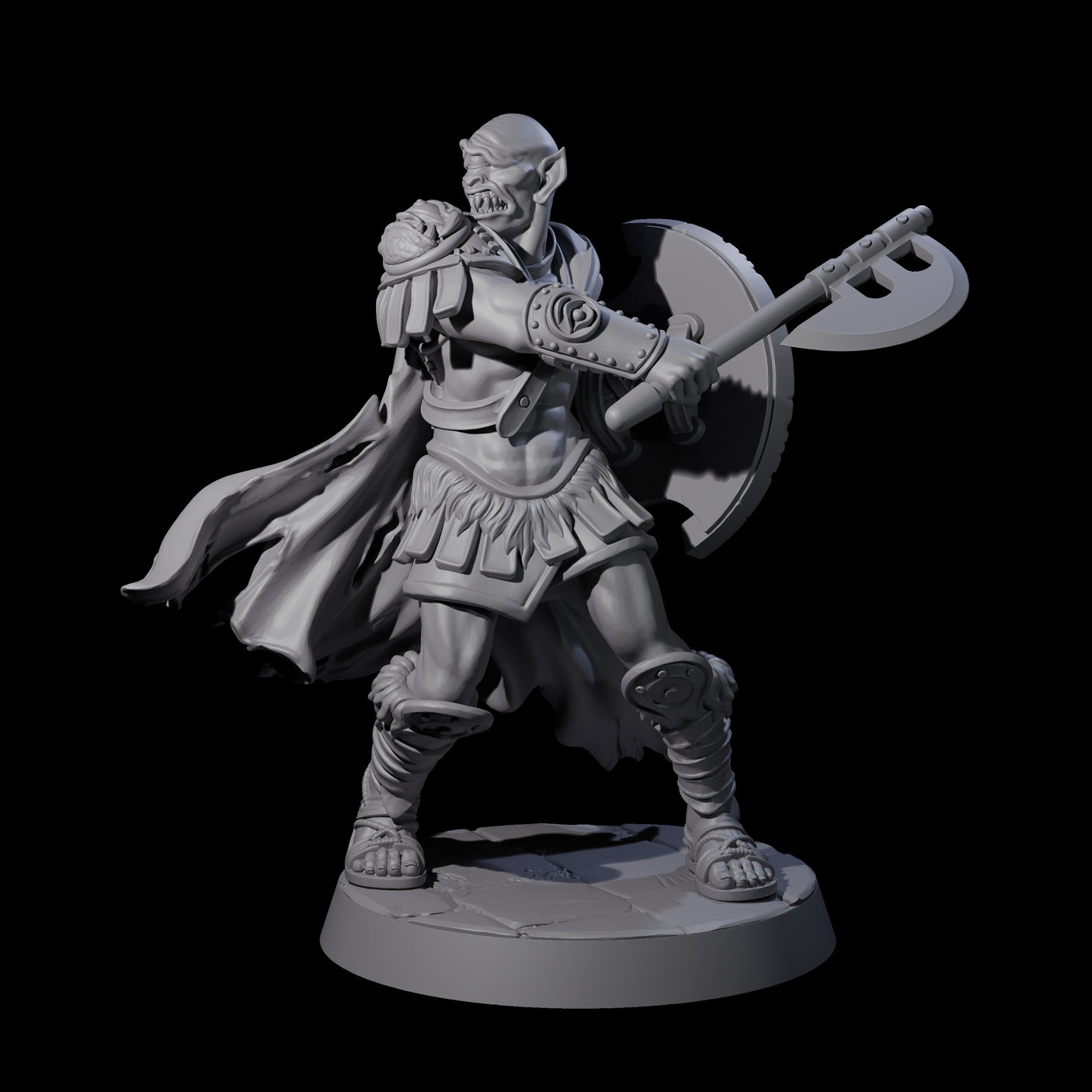 Filthy Cyclops Warrior B Miniature for Dungeons and Dragons, Pathfinder or other TTRPGs