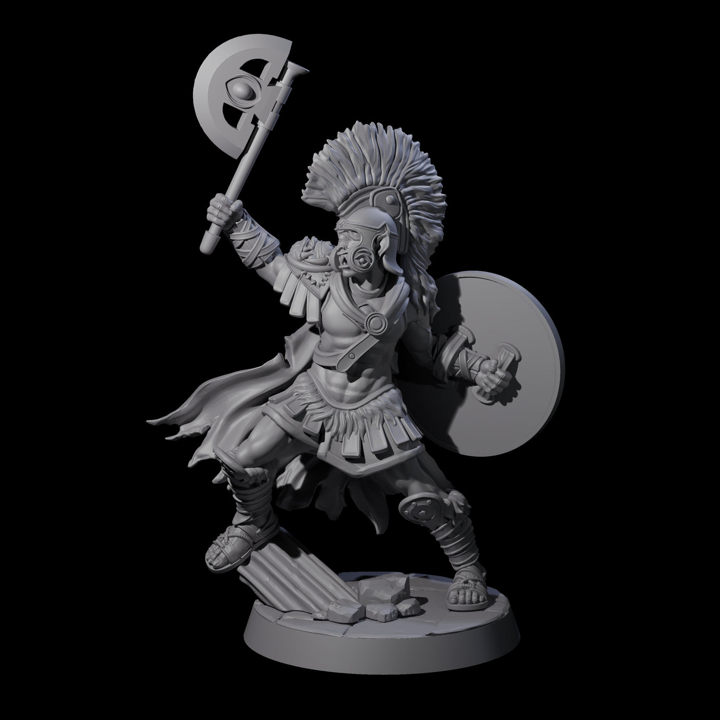 Filthy Cyclops Warrior C Miniature for Dungeons and Dragons, Pathfinder or other TTRPGs