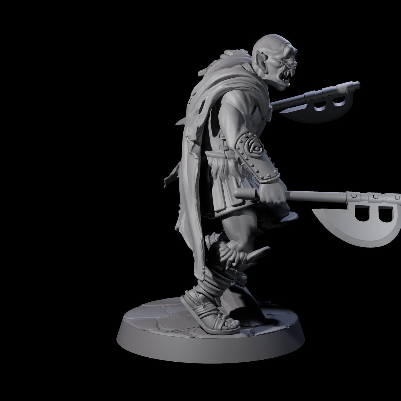 Filthy Cyclops Warrior D Miniature for Dungeons and Dragons, Pathfinder or other TTRPGs