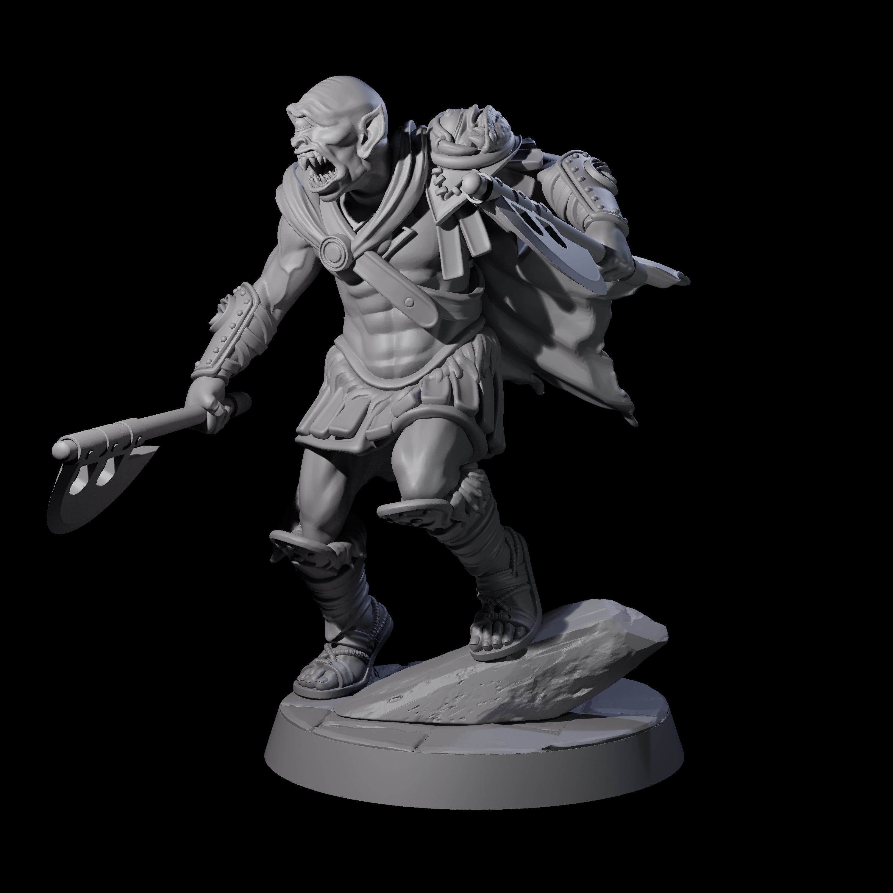Filthy Cyclops Warrior D Miniature for Dungeons and Dragons, Pathfinder or other TTRPGs