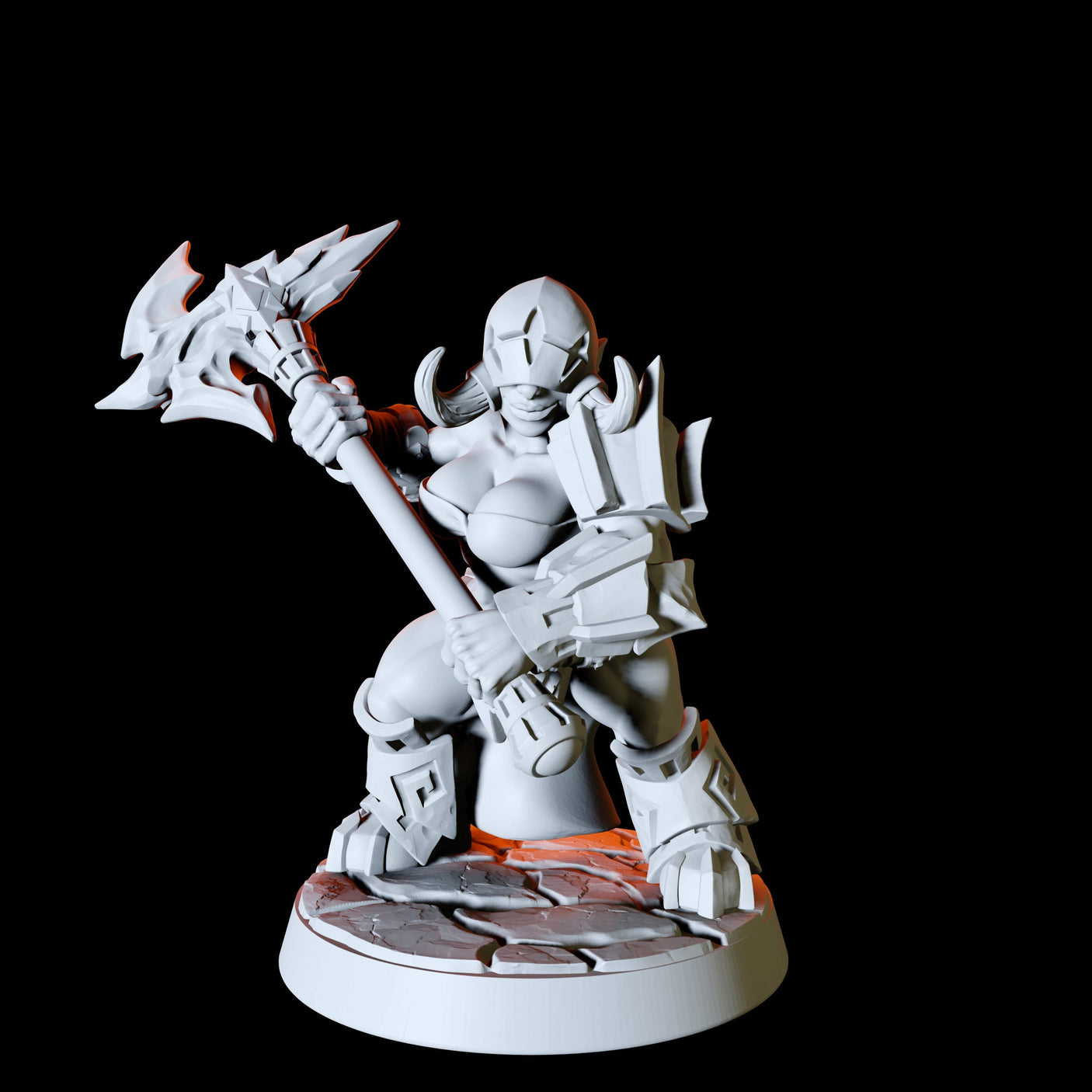 Fire Dwarf Army - Six Miniatures Miniature for Dungeons and Dragons, Pathfinder or other TTRPGs