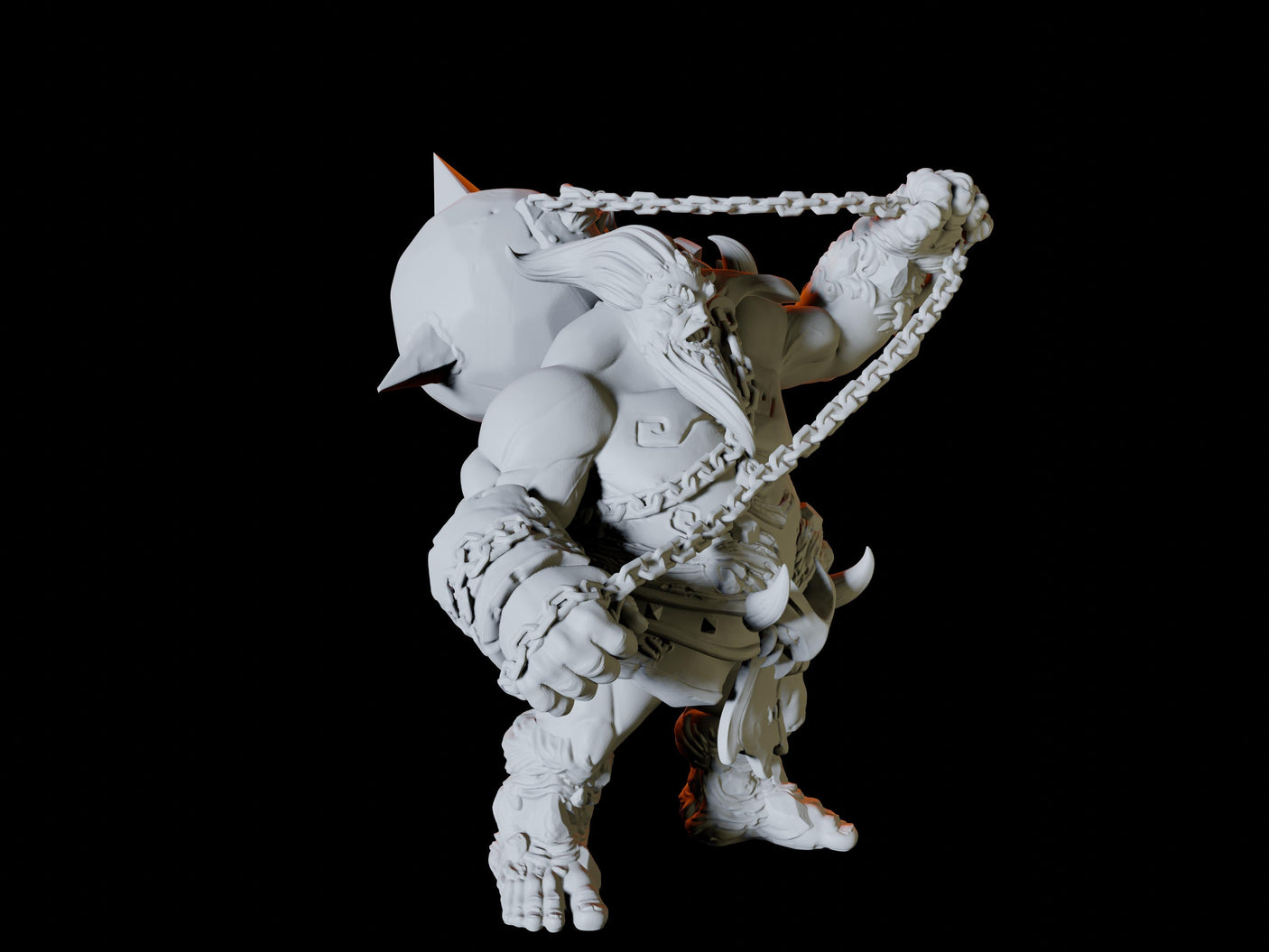 Fire Giant Type B Miniature for Dungeons and Dragons, Pathfinder or other TTRPGs
