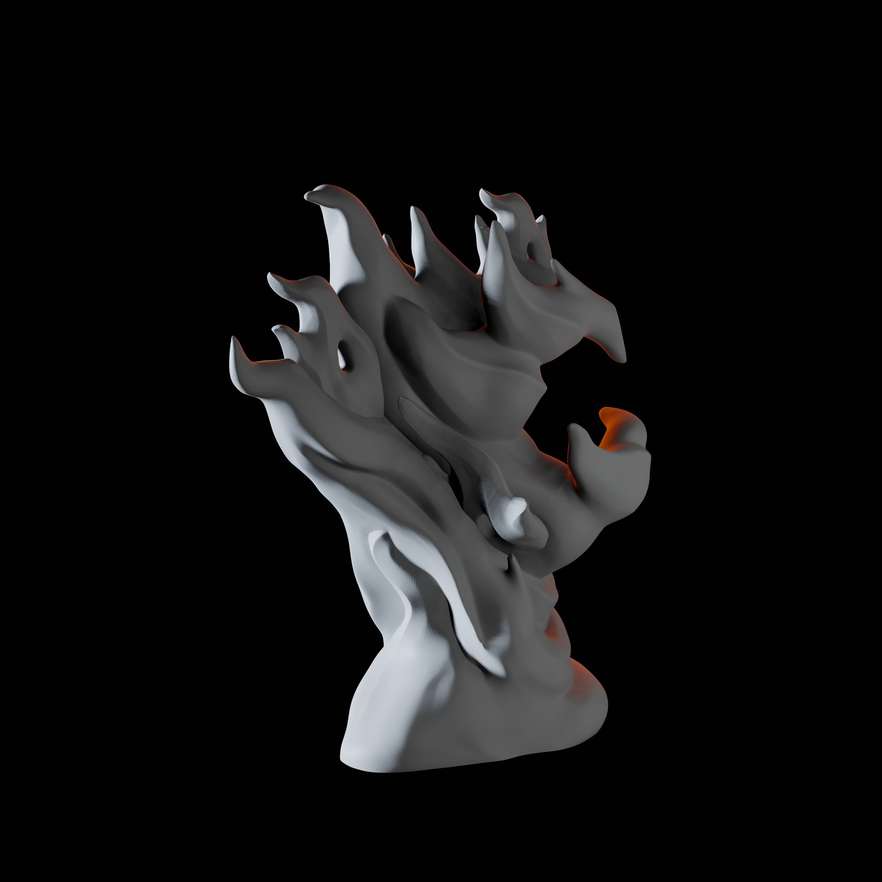 Fire Hand Miniature for Dungeons and Dragons, Pathfinder or other TTRPGs