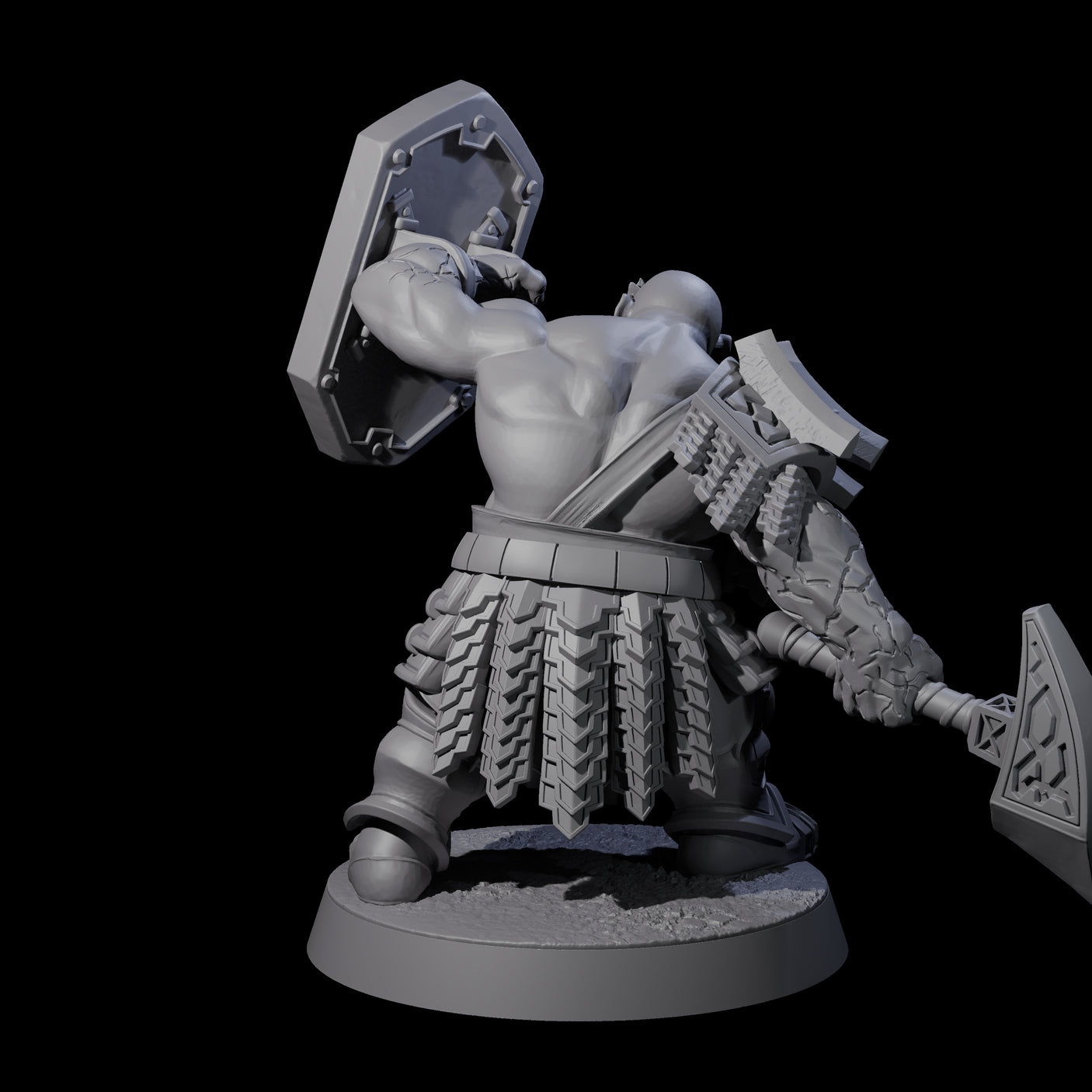 Fire Veined Dwarf Warrior A Miniature for Dungeons and Dragons, Pathfinder or other TTRPGs