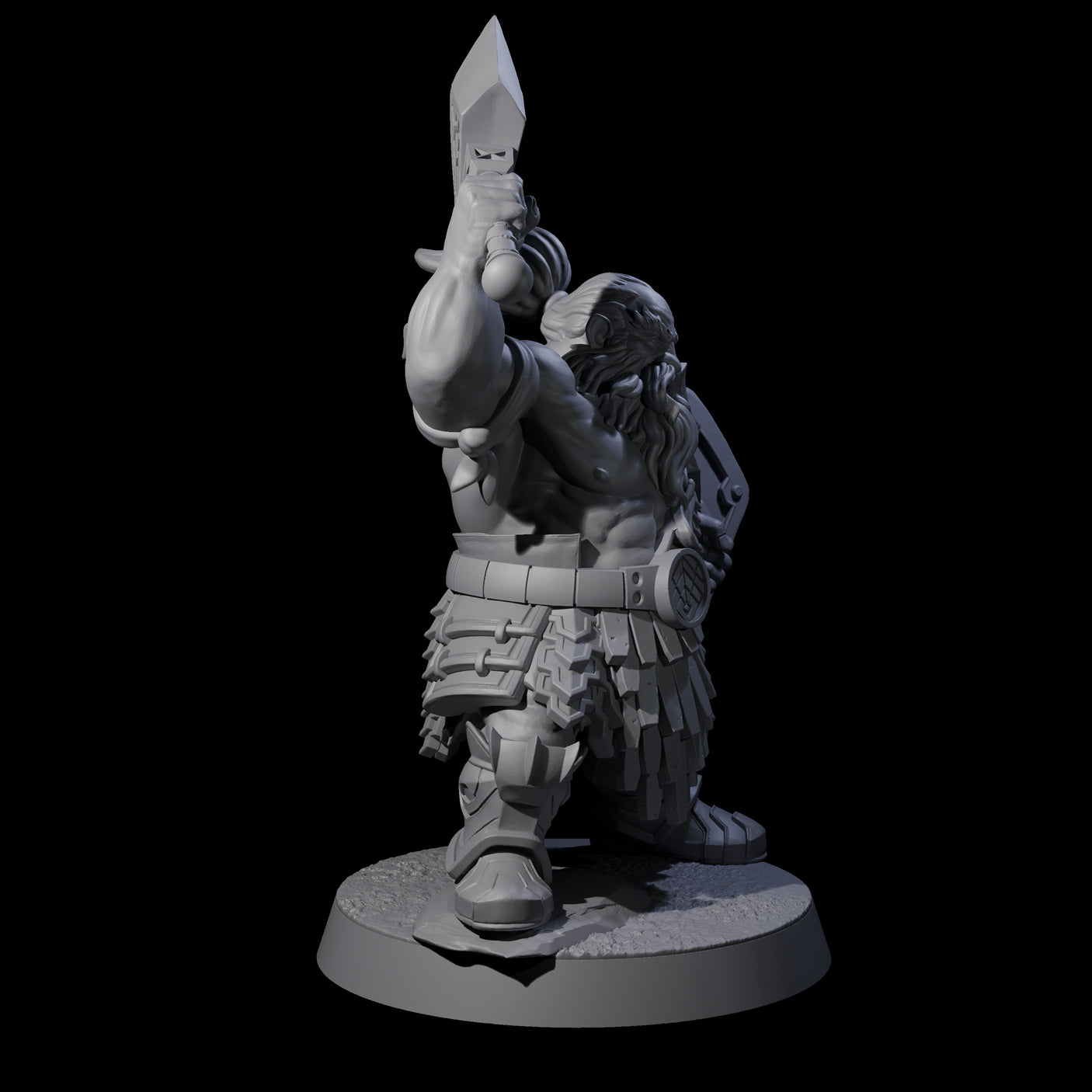 Fire Veined Dwarf Warriors Miniature for Dungeons and Dragons, Pathfinder or other TTRPGs