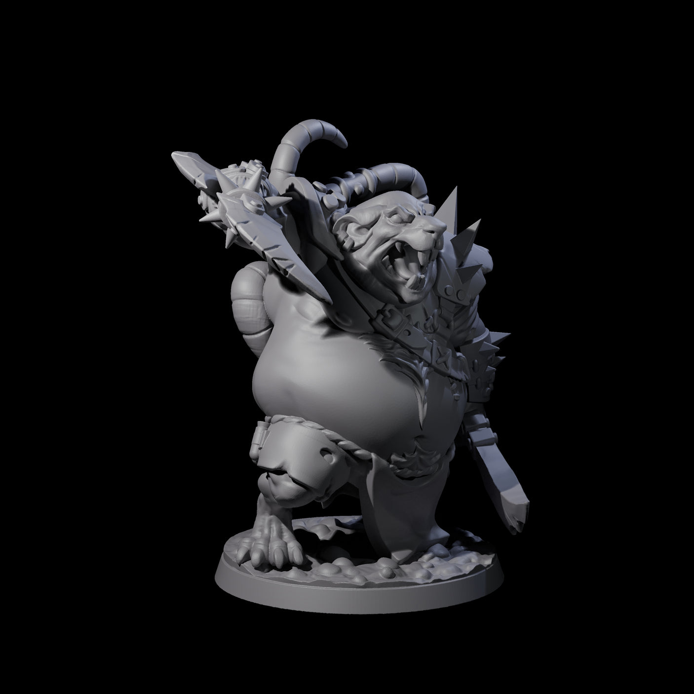 First Mate Ratfolk Pirate Miniature for Dungeons and Dragons, Pathfinder or other TTRPGs