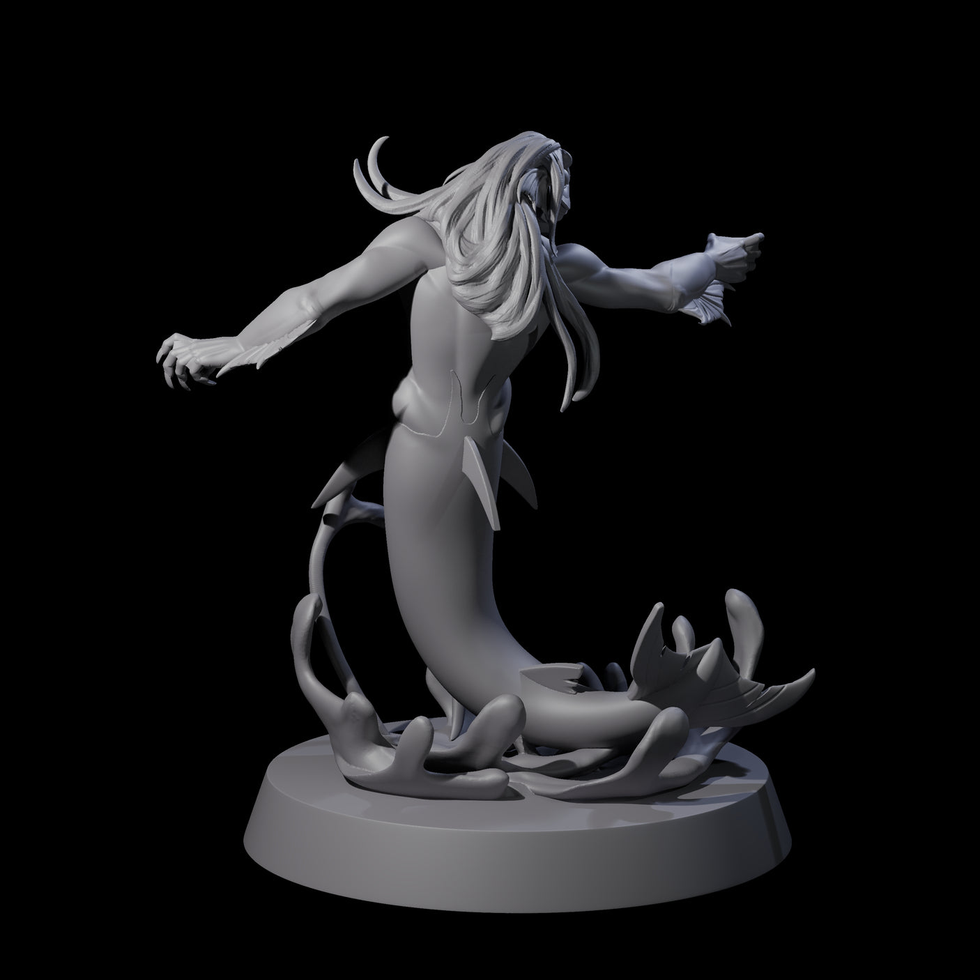 Fishy Deep One A Miniature for Dungeons and Dragons, Pathfinder or other TTRPGs