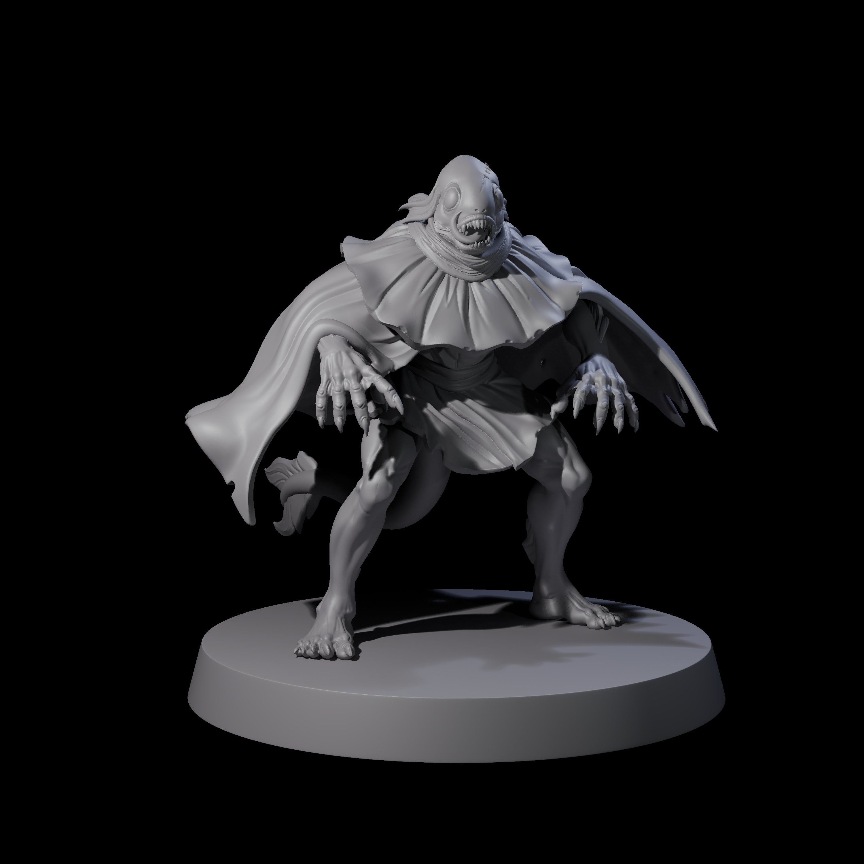 Fishy Deep One C Miniature for Dungeons and Dragons, Pathfinder or other TTRPGs