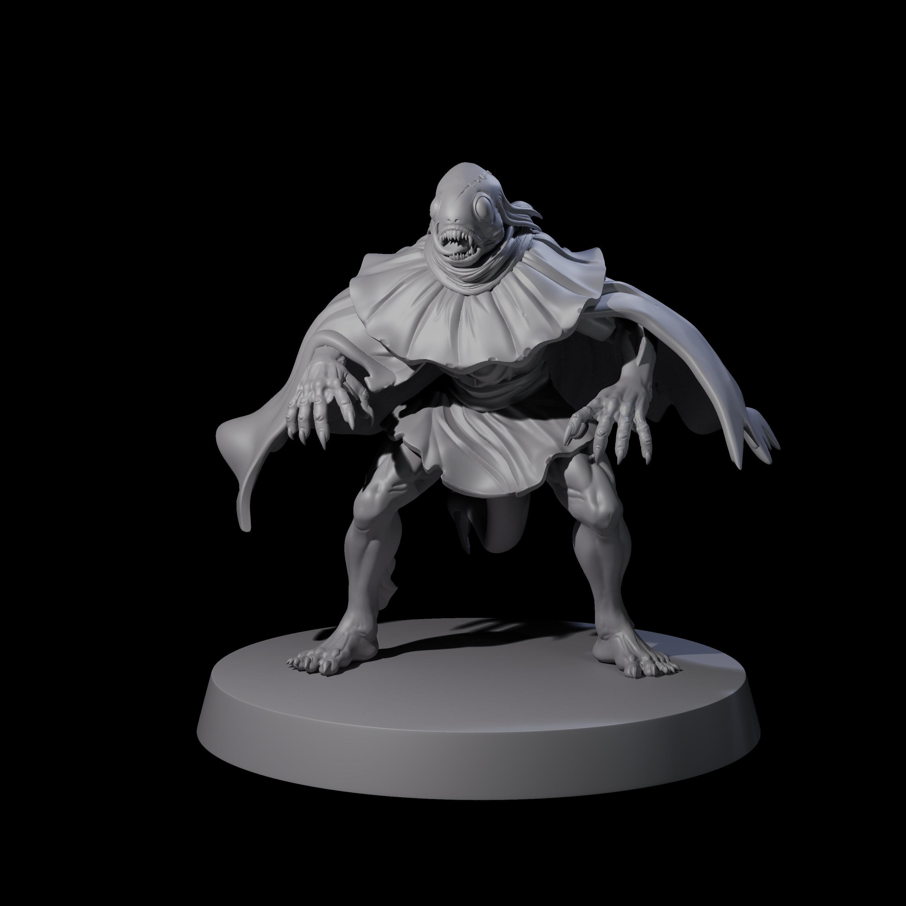 Fishy Deep One C Miniature for Dungeons and Dragons, Pathfinder or other TTRPGs