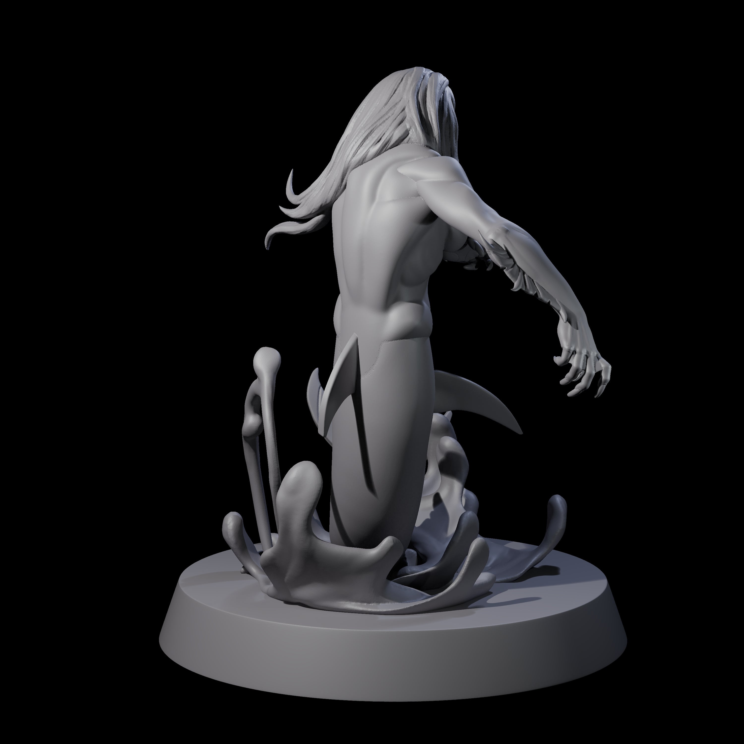 Fishy Deep One E Miniature for Dungeons and Dragons, Pathfinder or other TTRPGs