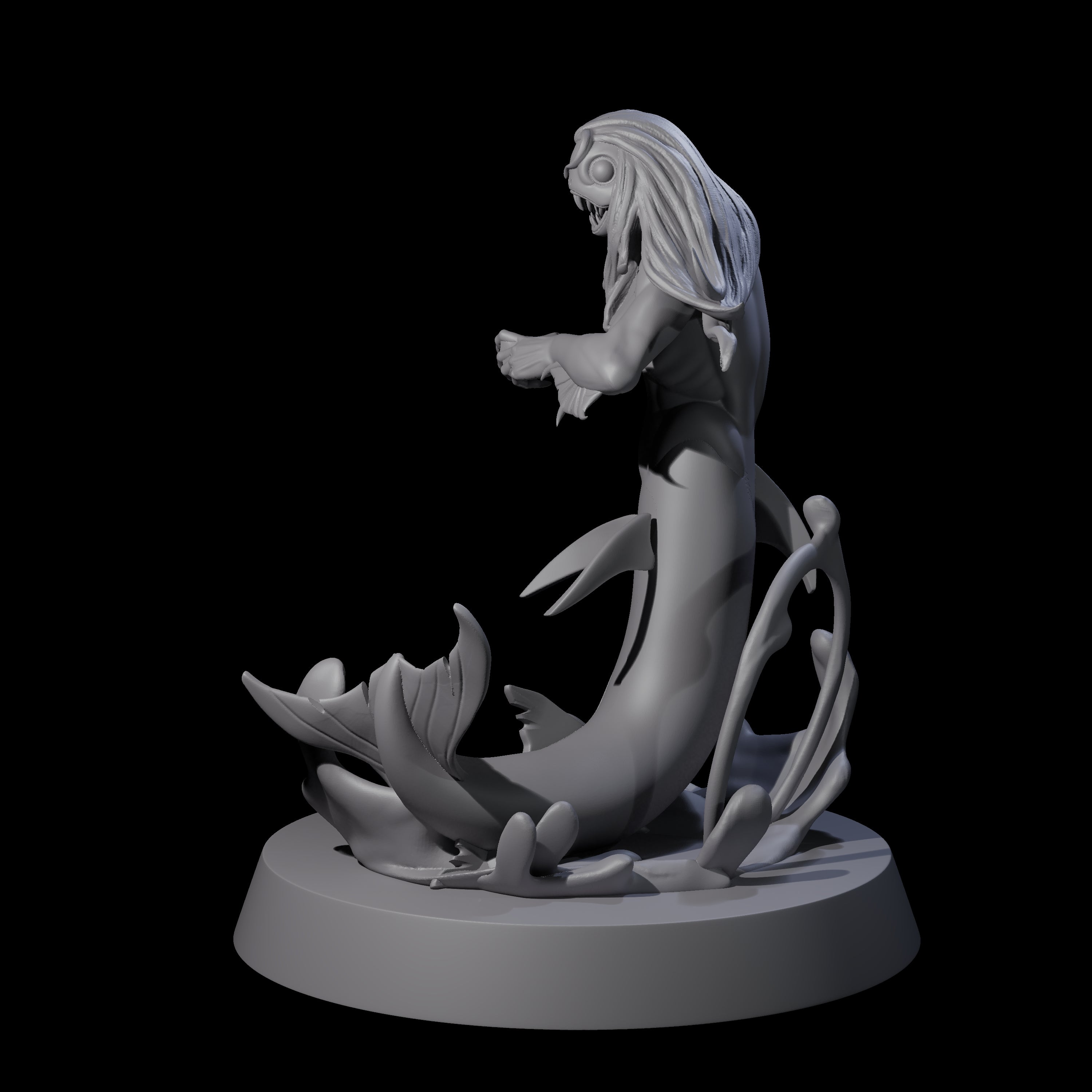 Fishy Deep One E Miniature for Dungeons and Dragons, Pathfinder or other TTRPGs