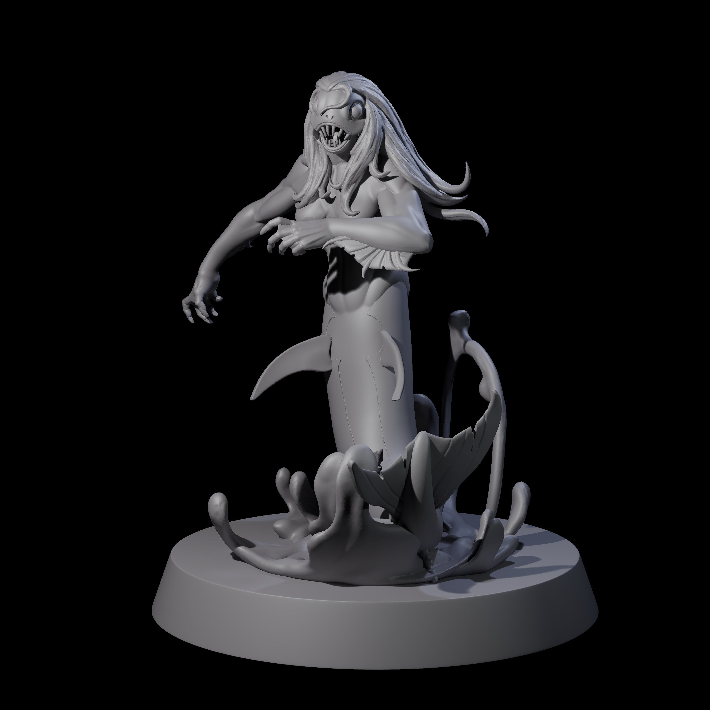 Fishy Deep One E Miniature for Dungeons and Dragons, Pathfinder or other TTRPGs