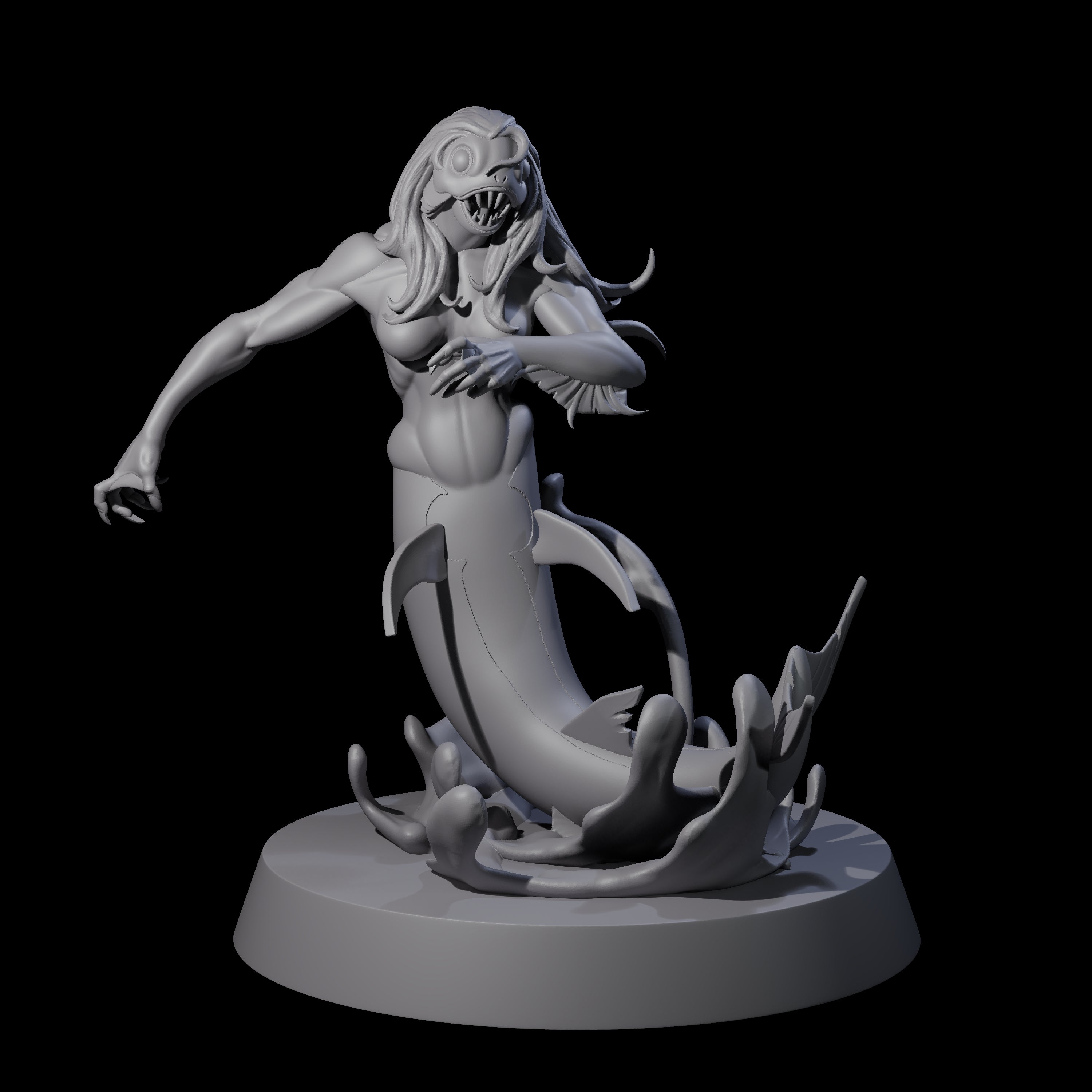 Fishy Deep One E Miniature for Dungeons and Dragons, Pathfinder or other TTRPGs