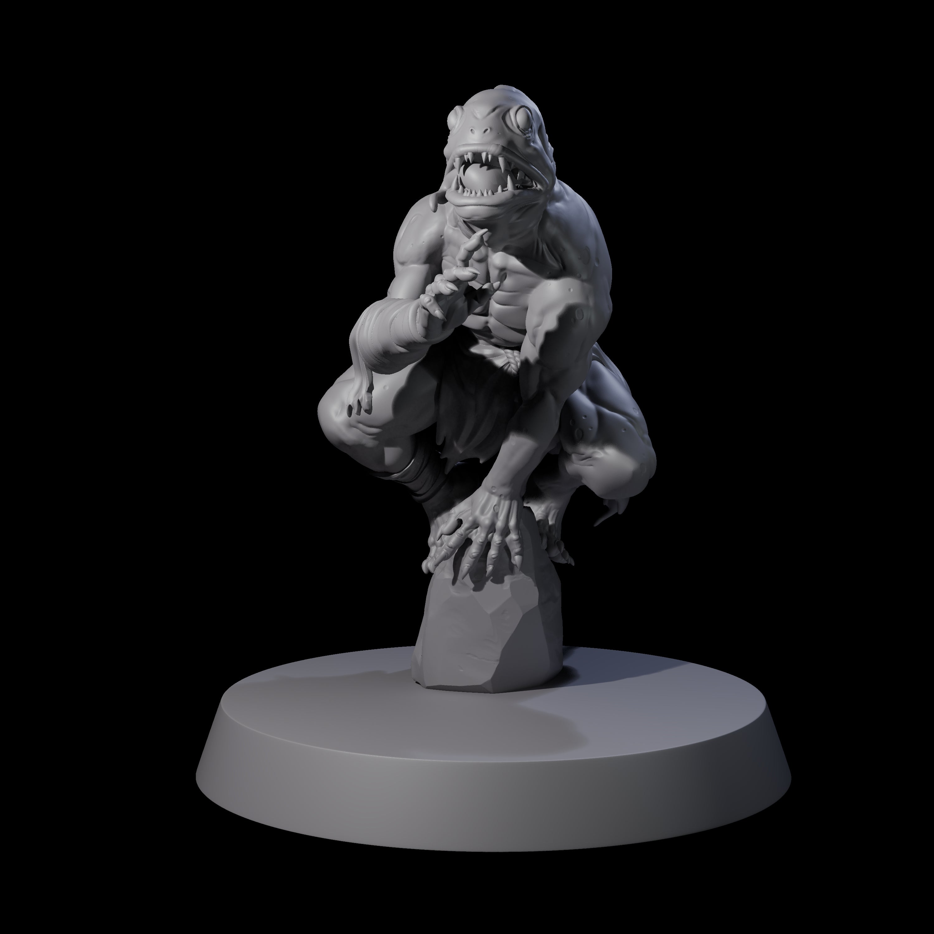 Fishy Deep One F Miniature for Dungeons and Dragons, Pathfinder or other TTRPGs