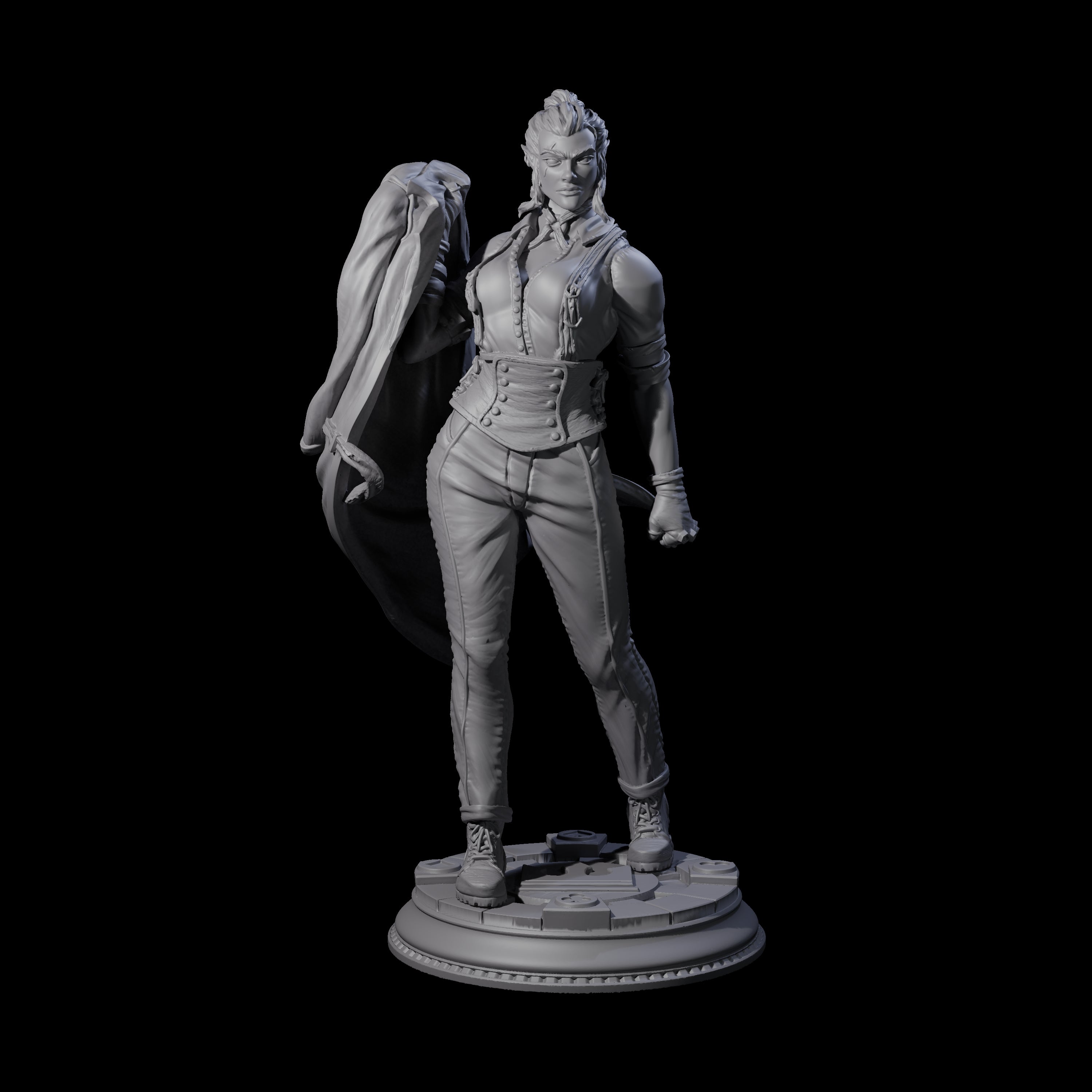 Fist Fighter Miniature for Dungeons and Dragons, Pathfinder or other TTRPGs