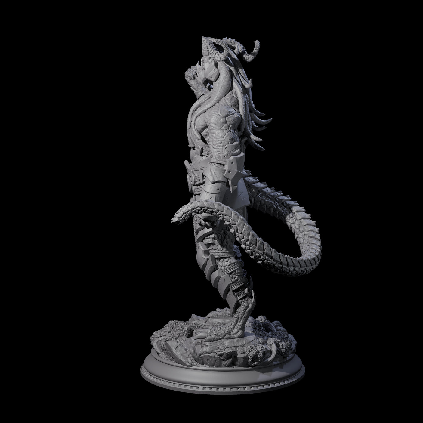 Fisticuffs Dragonborn Fighter Miniature for Dungeons and Dragons, Pathfinder or other TTRPGs