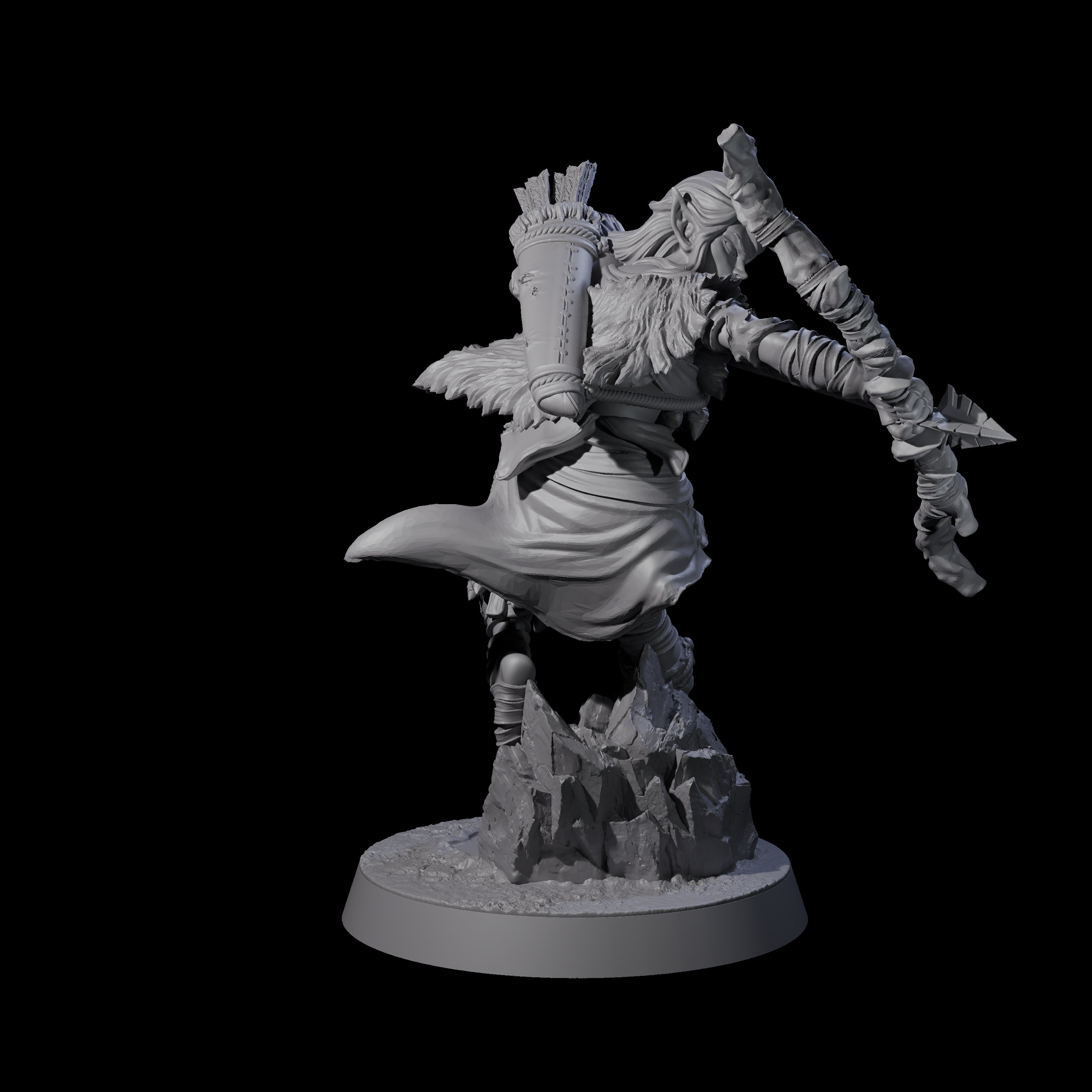 Five Ambushing Elf Rogues Miniature for Dungeons and Dragons, Pathfinder or other TTRPGs