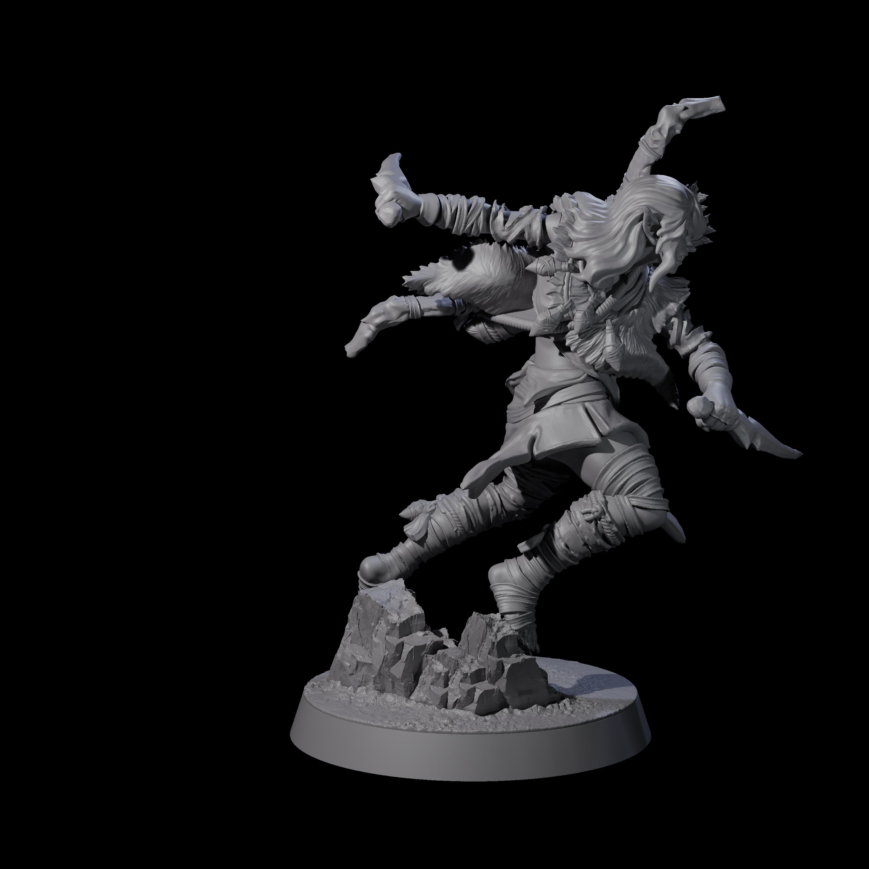 Five Ambushing Elf Rogues Miniature for Dungeons and Dragons, Pathfinder or other TTRPGs