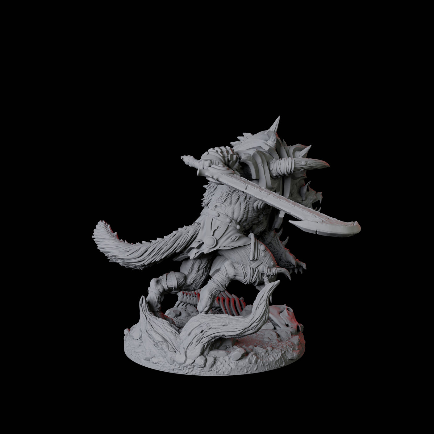 Five Bruising Gnoll Brutes Miniature for Dungeons and Dragons, Pathfinder or other TTRPGs