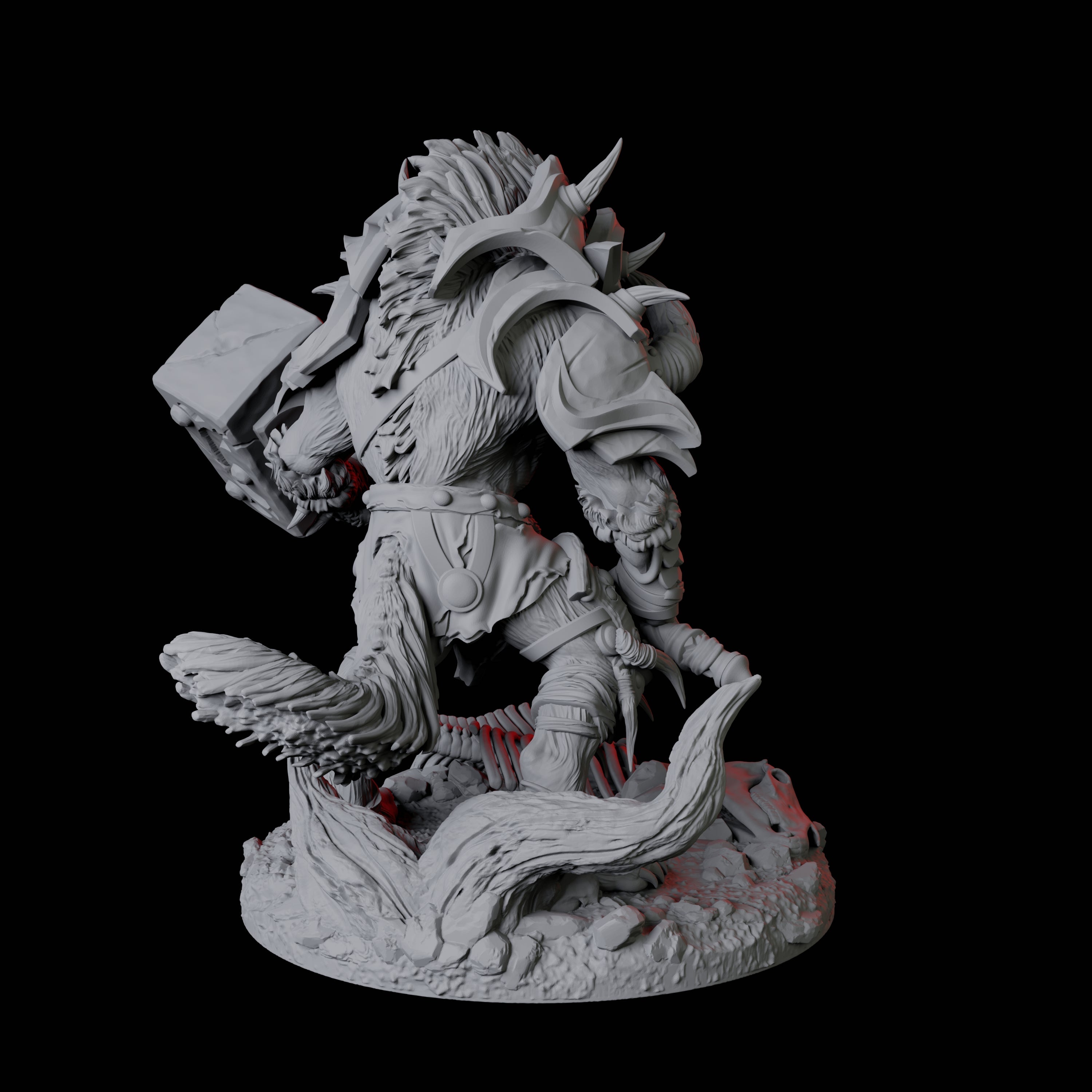 Five Bruising Gnoll Brutes Miniature for Dungeons and Dragons, Pathfinder or other TTRPGs