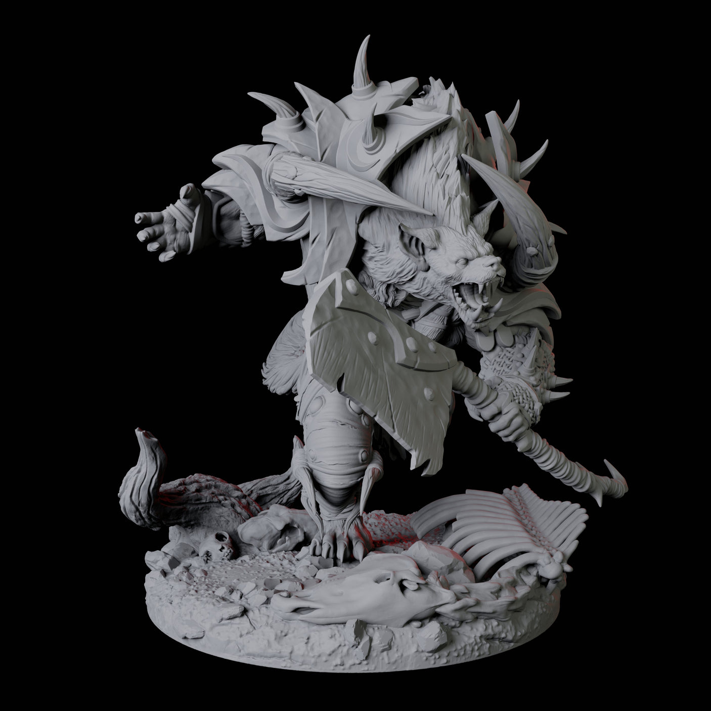 Five Bruising Gnoll Brutes Miniature for Dungeons and Dragons, Pathfinder or other TTRPGs