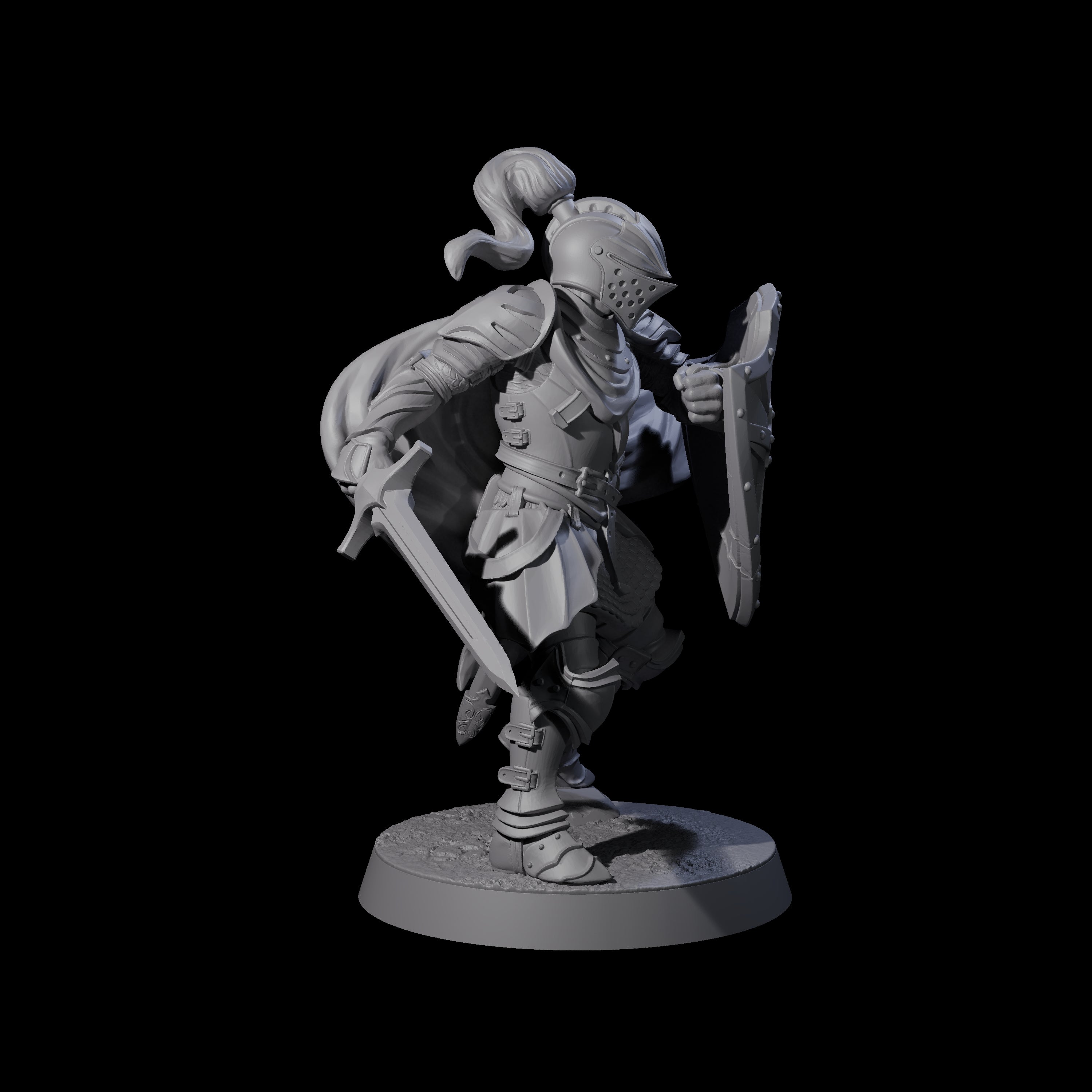 Five City Knights Miniature for Dungeons and Dragons, Pathfinder or other TTRPGs