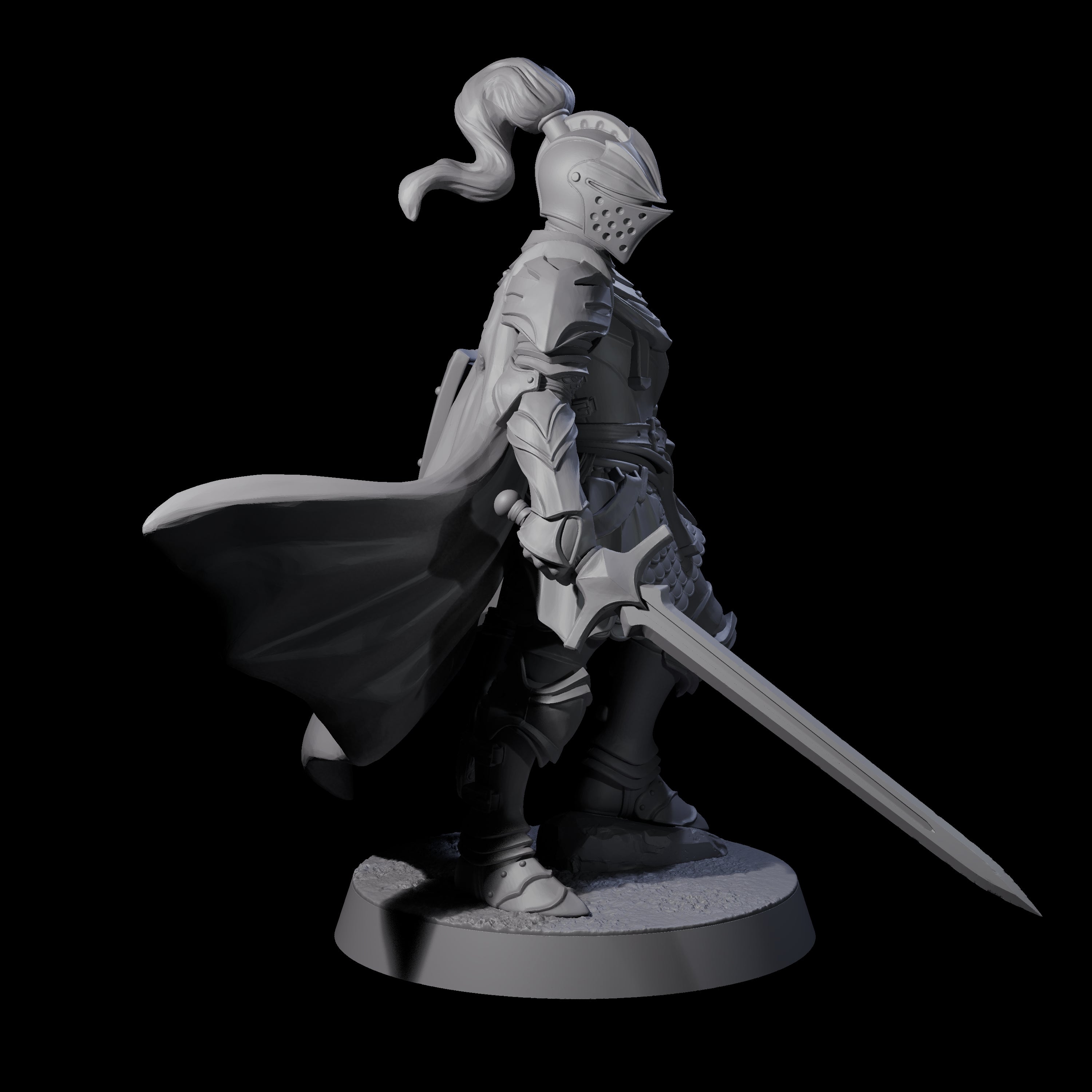 Five City Knights Miniature for Dungeons and Dragons, Pathfinder or other TTRPGs