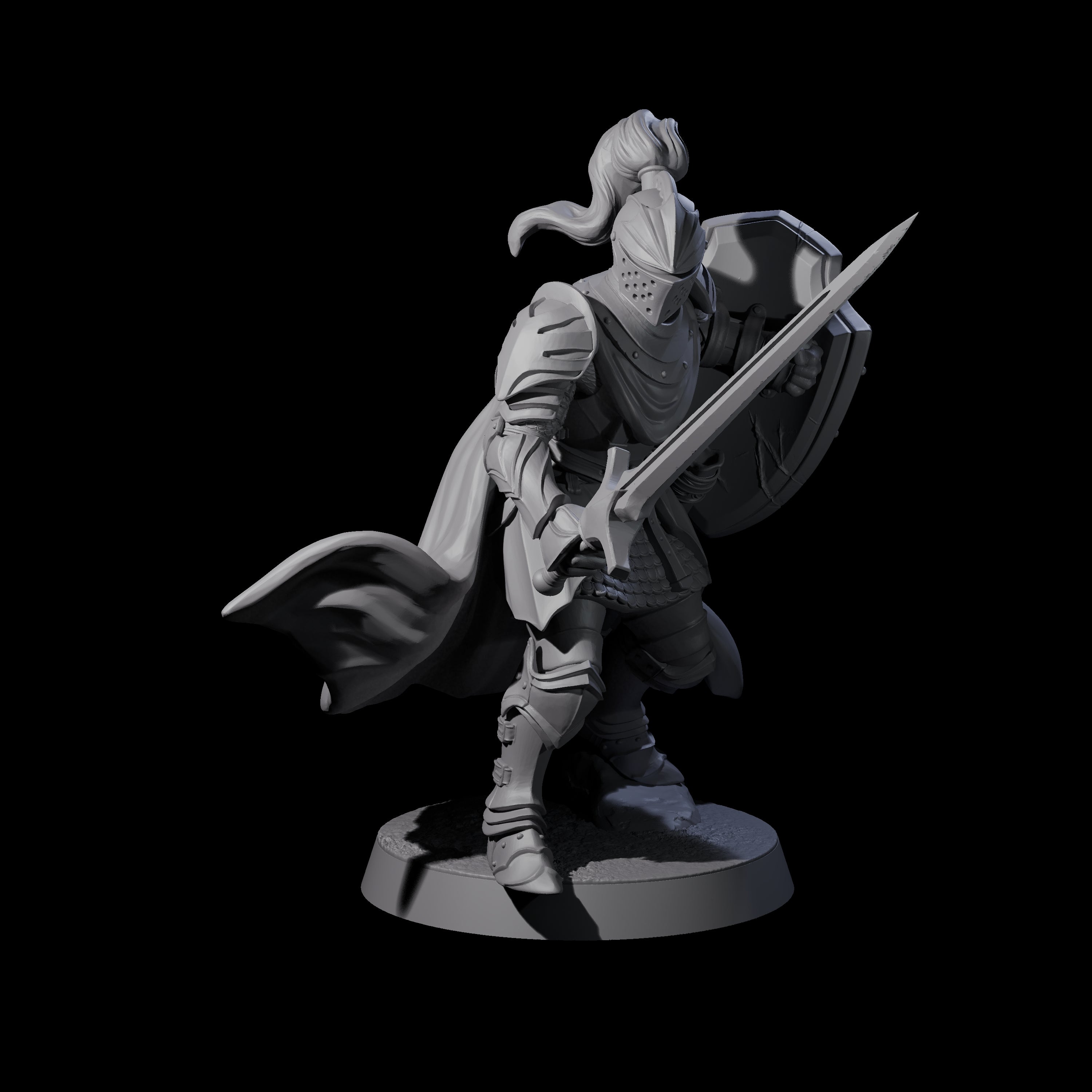 Five City Knights Miniature for Dungeons and Dragons, Pathfinder or other TTRPGs