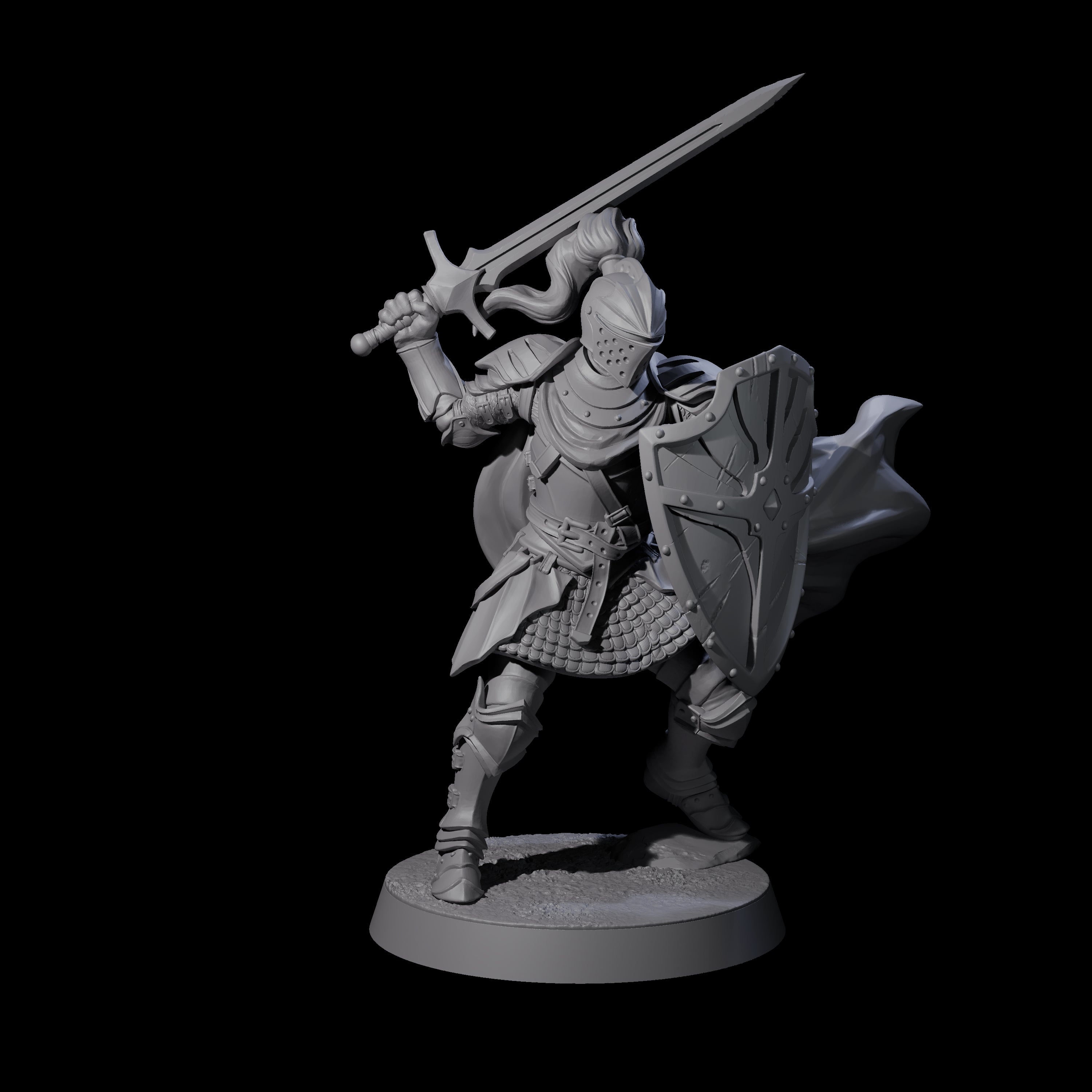 Five City Knights Miniature for Dungeons and Dragons, Pathfinder or other TTRPGs