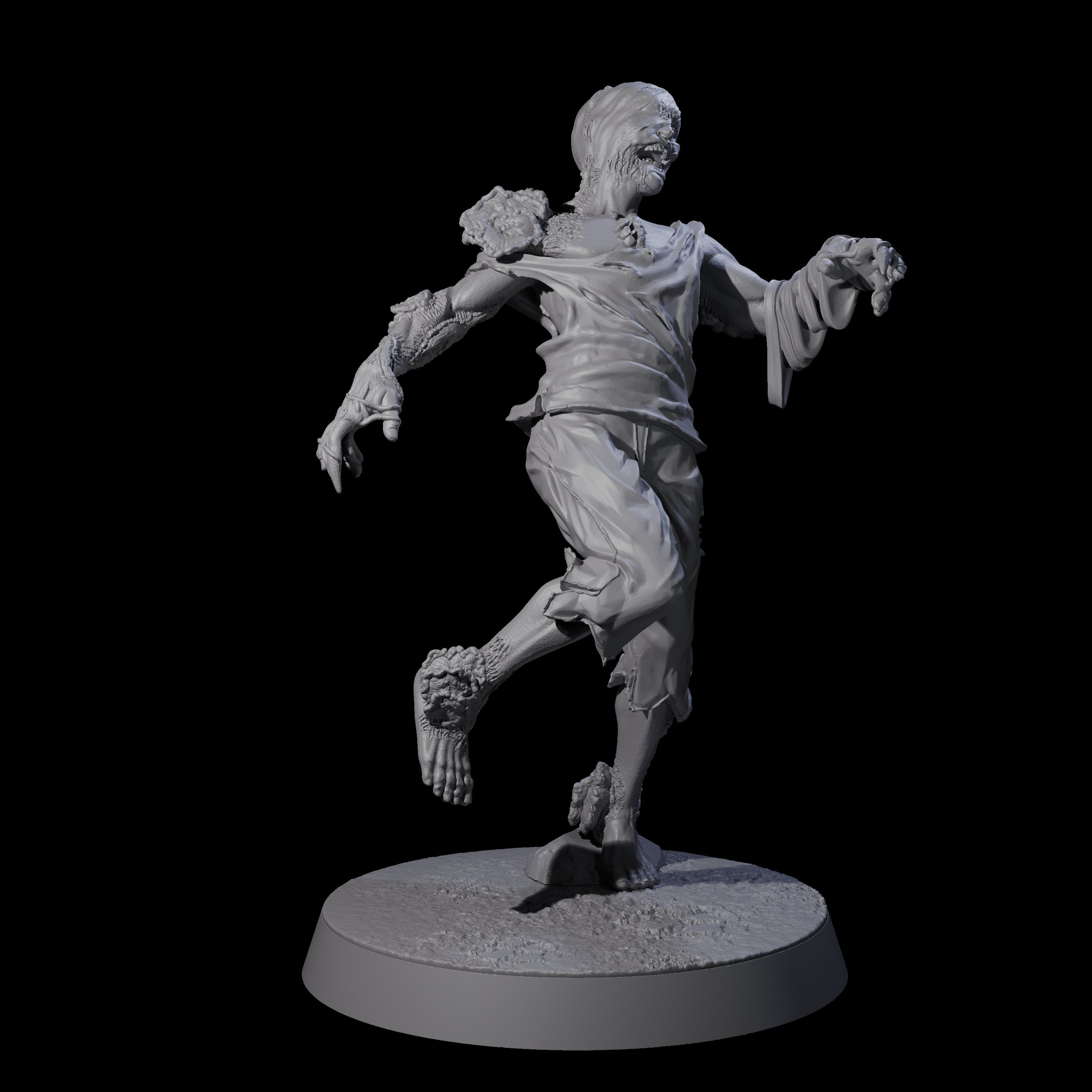 Five Clicking Fungal Zombies Miniature for Dungeons and Dragons, Pathfinder or other TTRPGs