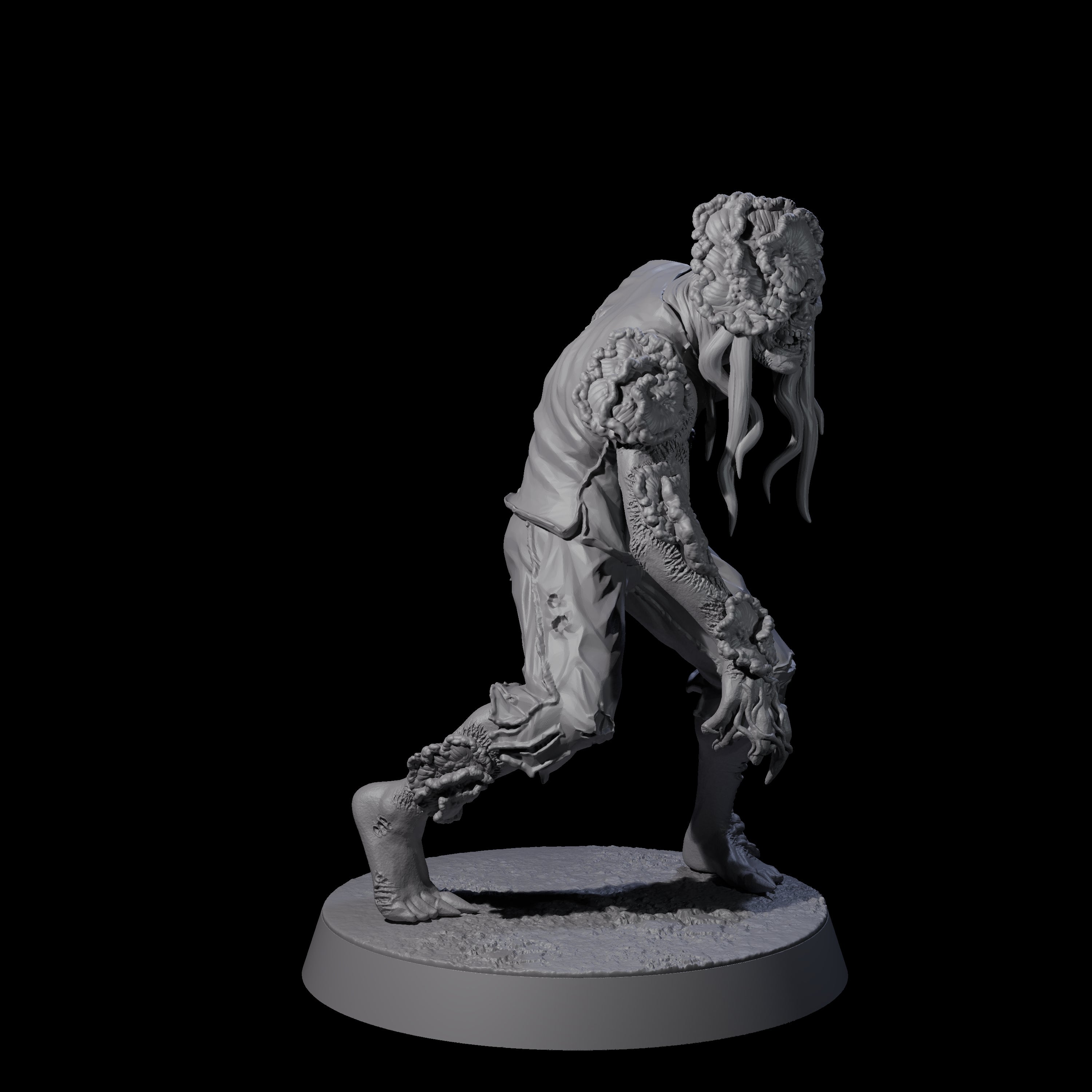 Five Clicking Fungal Zombies Miniature for Dungeons and Dragons, Pathfinder or other TTRPGs