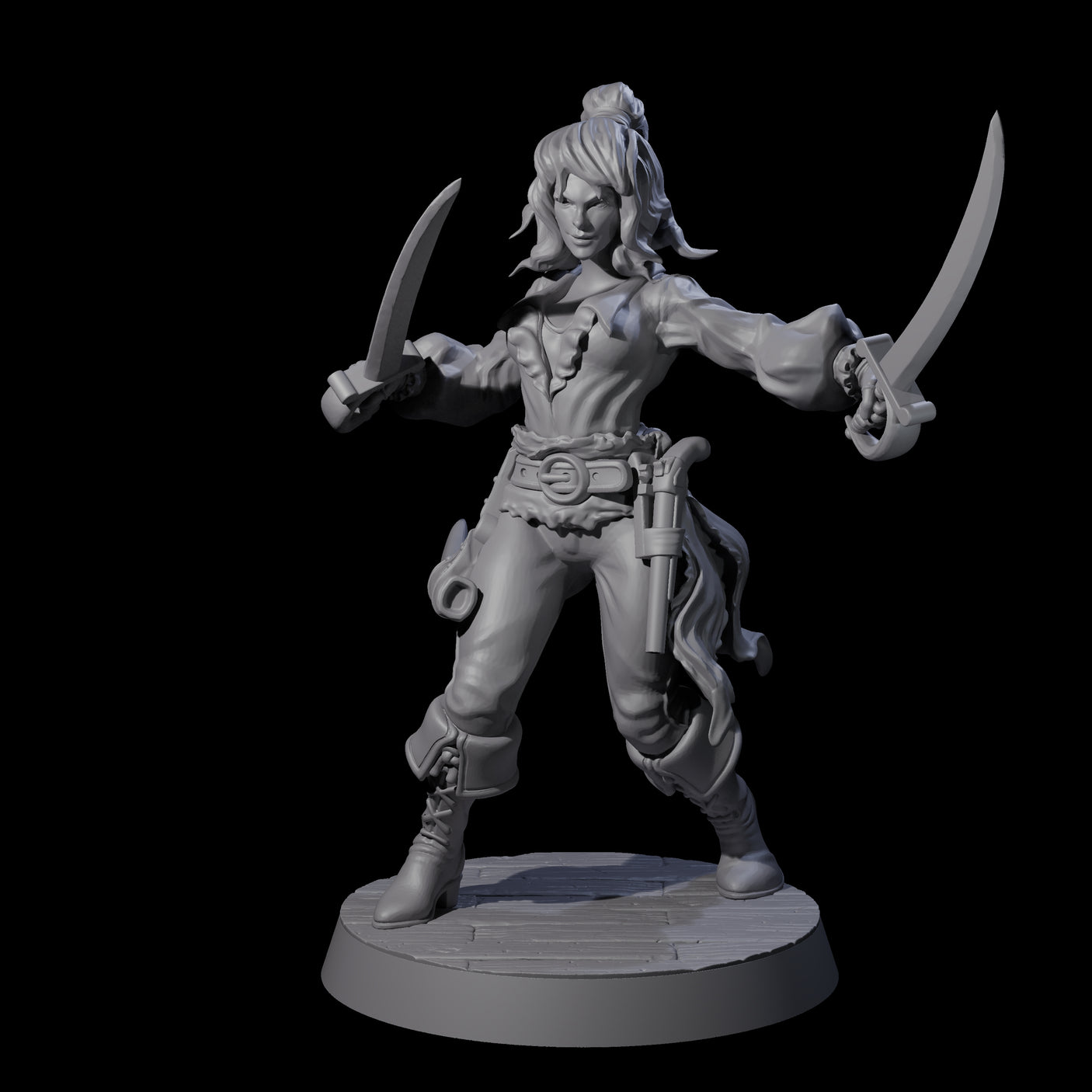 Five Confident Swashbuckling Pirates Miniature for Dungeons and Dragons, Pathfinder or other TTRPGs