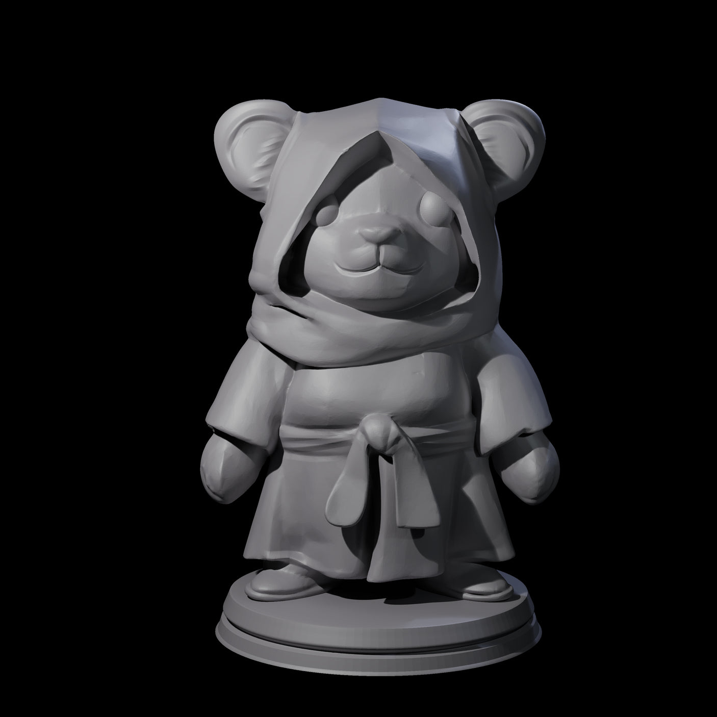Five Cute Woodland Ursines Miniature for Dungeons and Dragons, Pathfinder or other TTRPGs