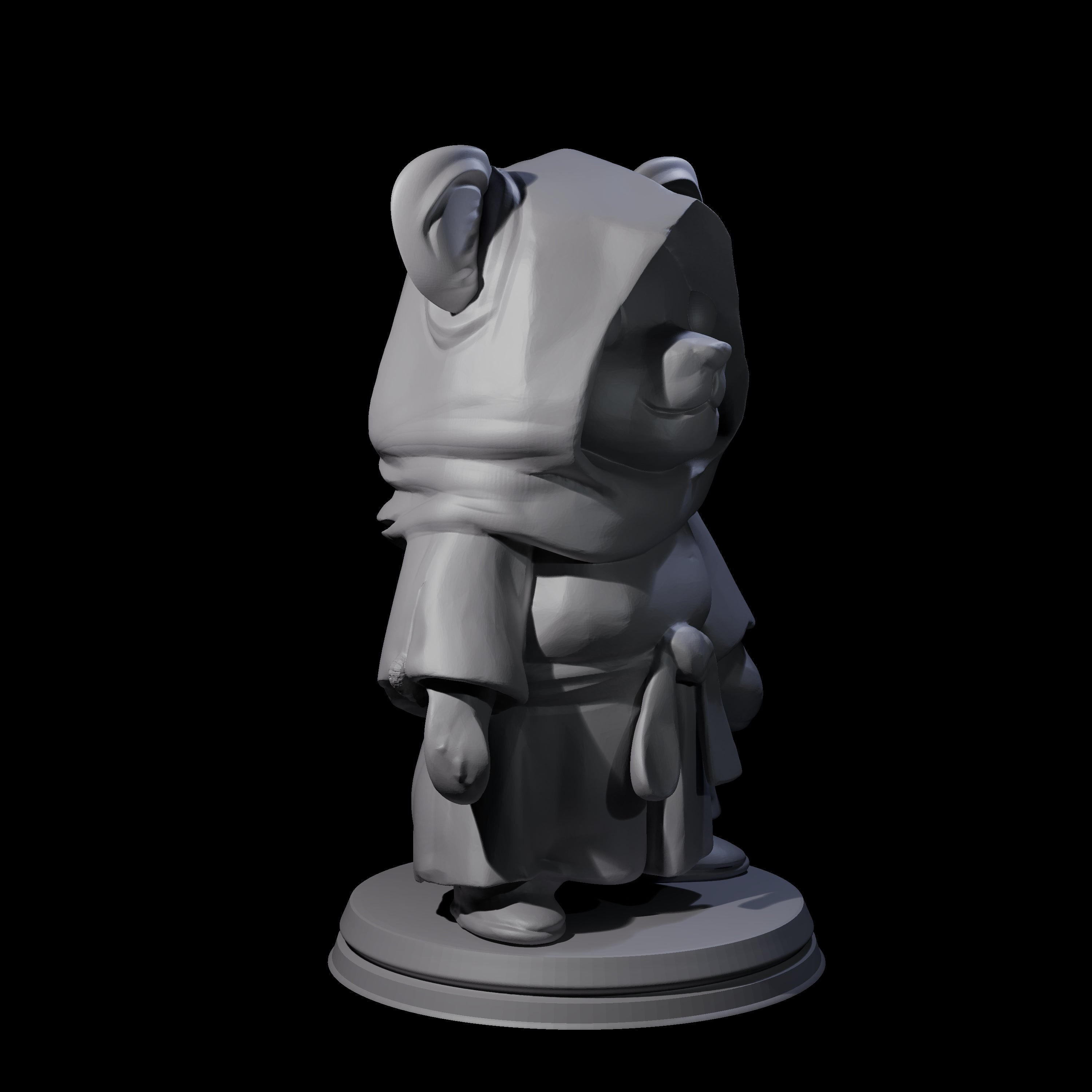 Five Cute Woodland Ursines Miniature for Dungeons and Dragons, Pathfinder or other TTRPGs